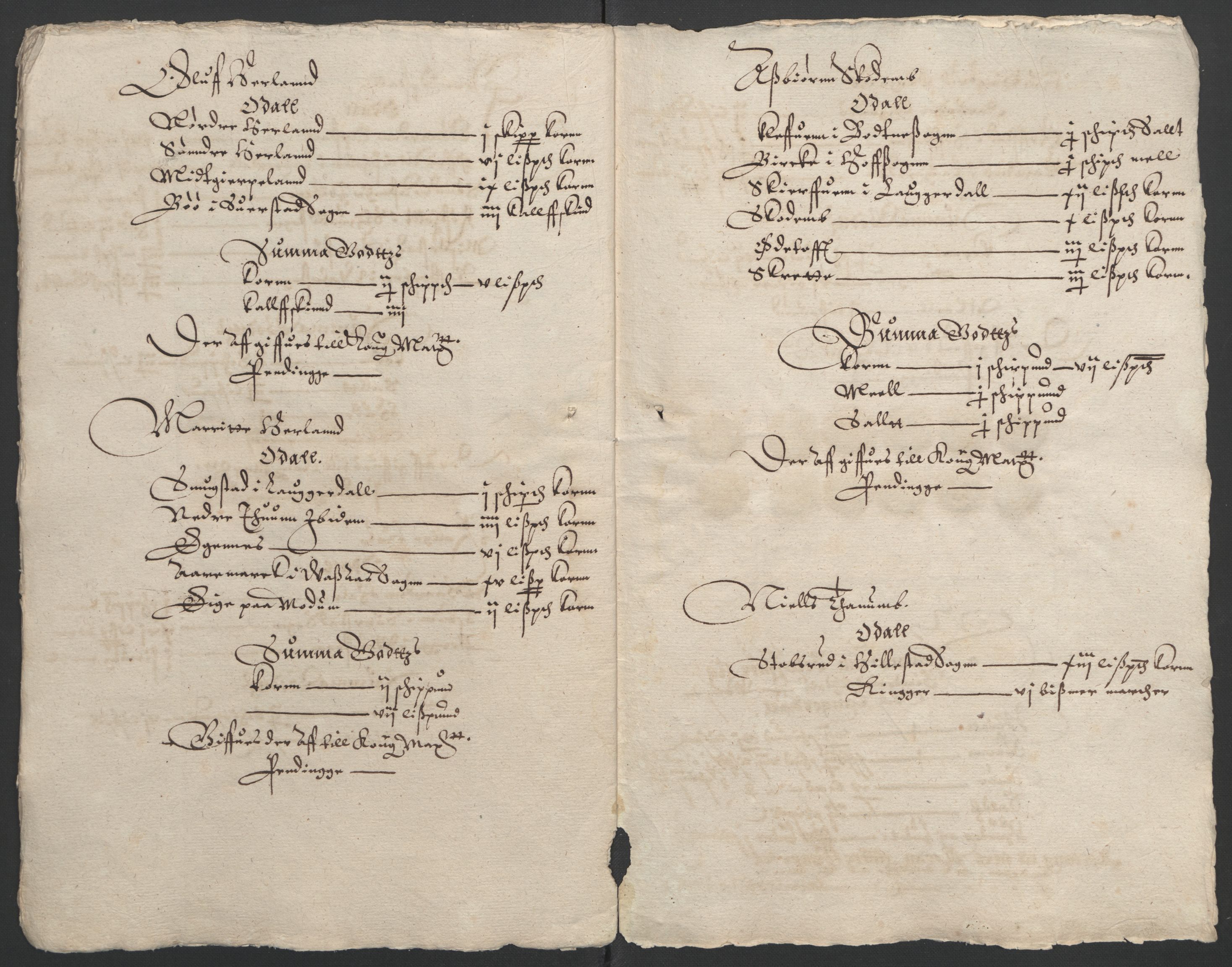 Stattholderembetet 1572-1771, AV/RA-EA-2870/Ek/L0009/0001: Jordebøker til utlikning av rosstjeneste 1624-1626: / Odelsjordebøker for noen vikværske len, 1624-1626, p. 195