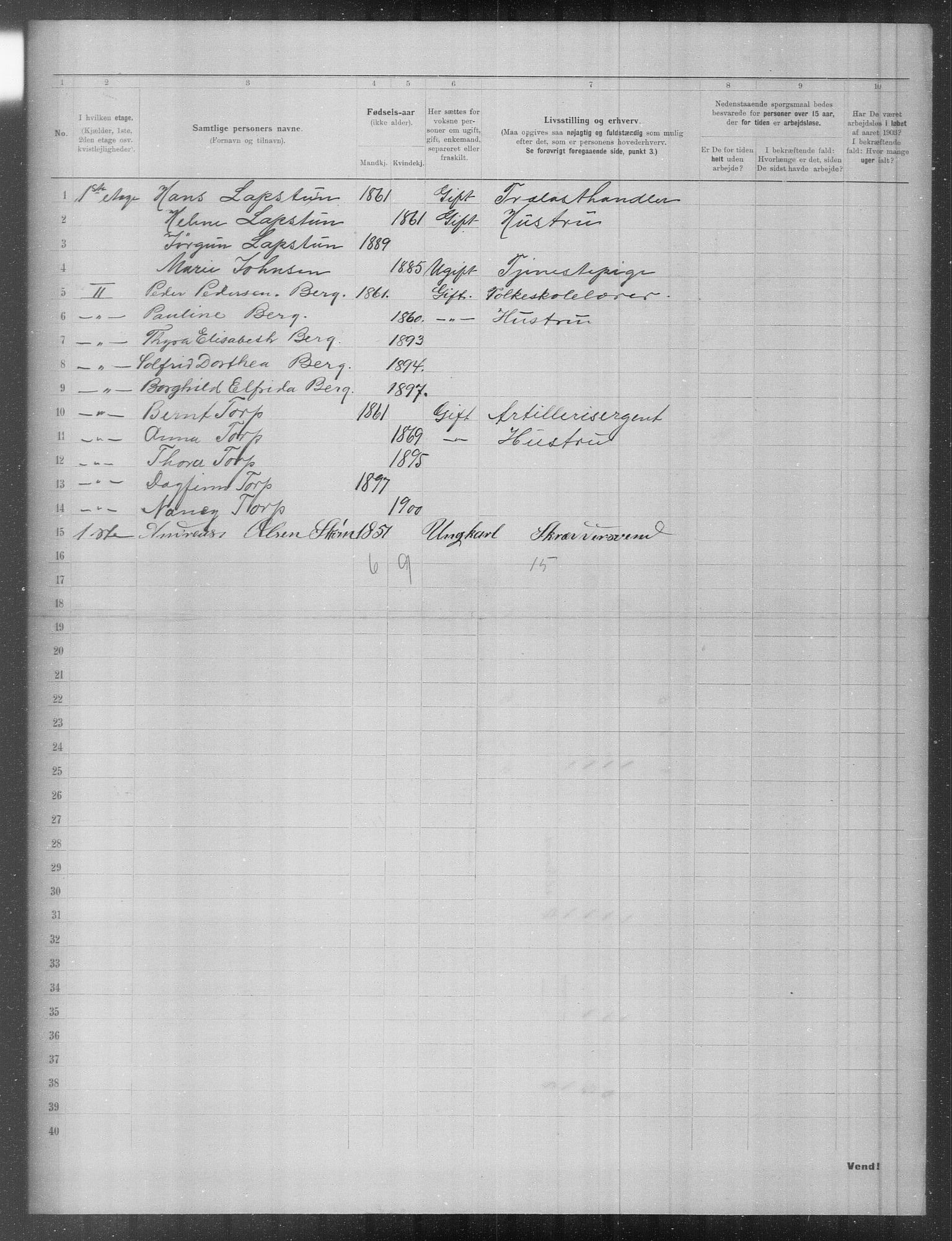 OBA, Municipal Census 1903 for Kristiania, 1903, p. 9655