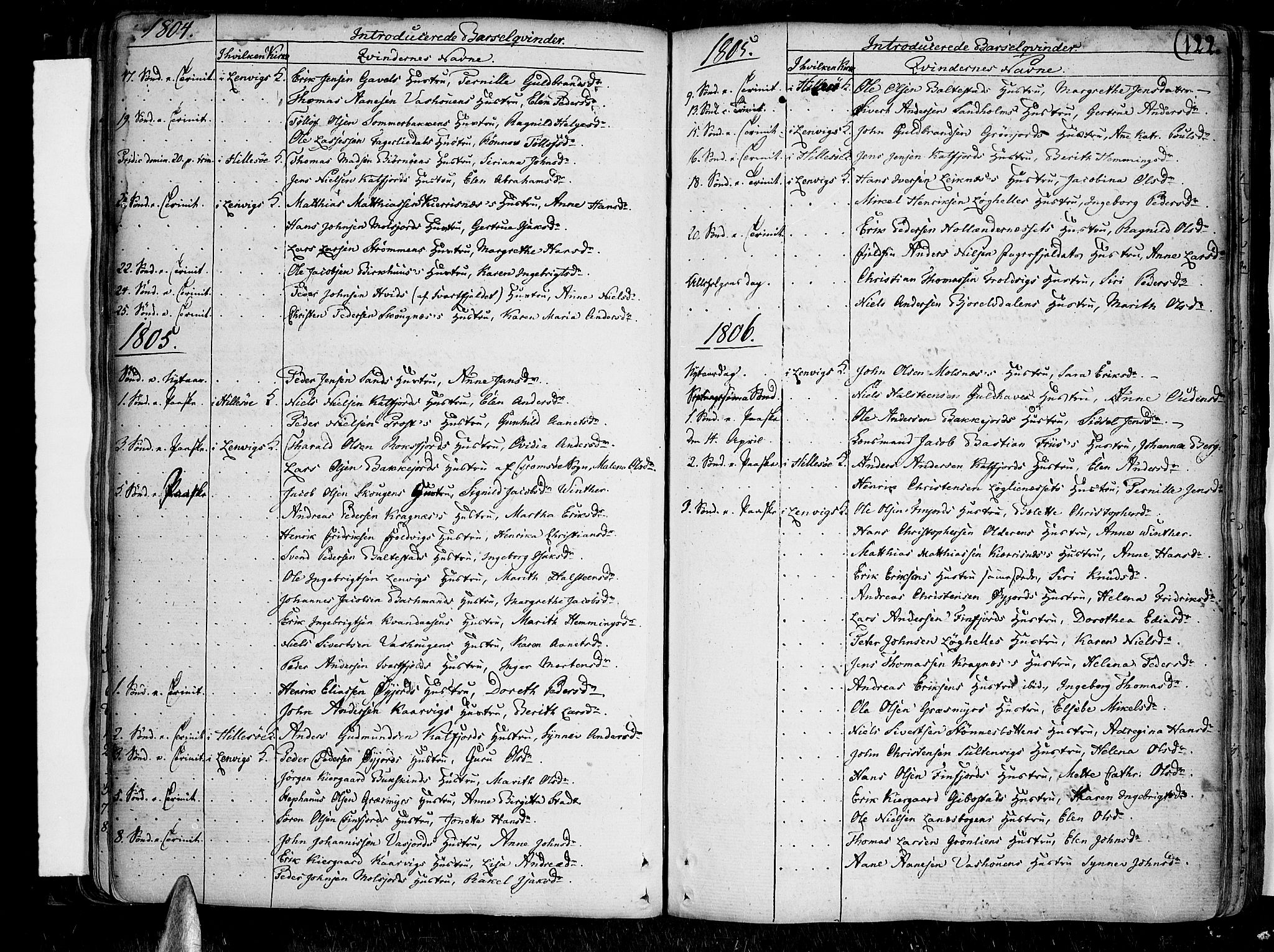 Lenvik sokneprestembete, AV/SATØ-S-1310/H/Ha/Haa/L0002kirke: Parish register (official) no. 2, 1784-1820, p. 122