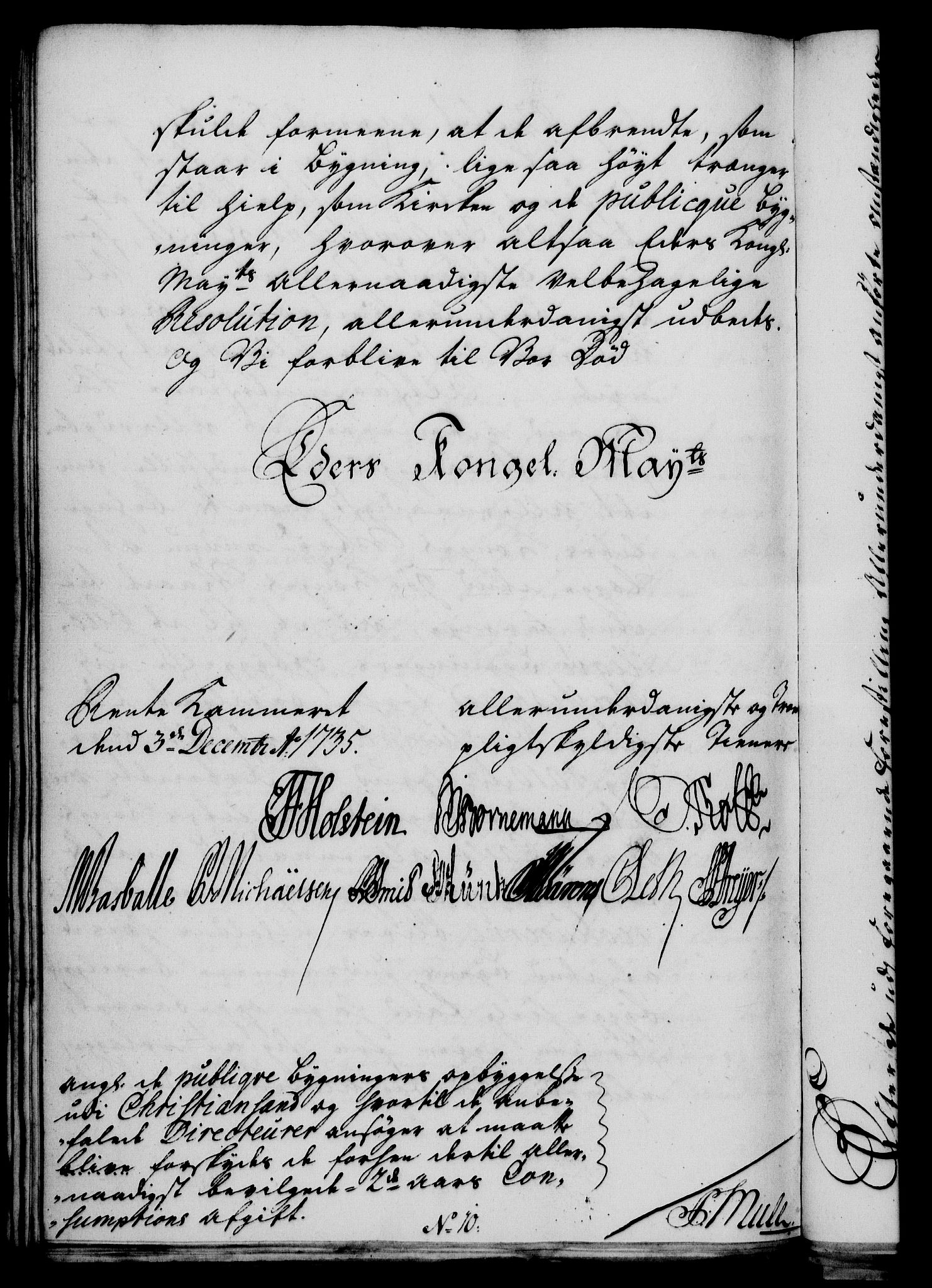 Rentekammeret, Kammerkanselliet, RA/EA-3111/G/Gf/Gfa/L0018: Norsk relasjons- og resolusjonsprotokoll (merket RK 52.18), 1735, p. 669