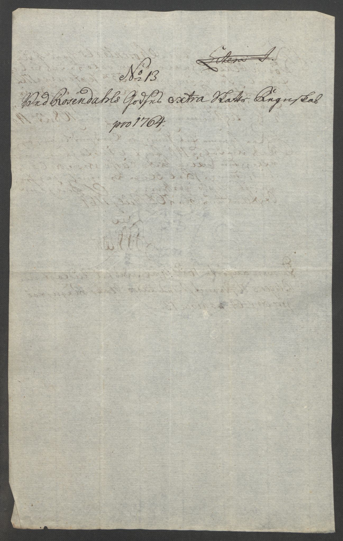 Rentekammeret inntil 1814, Reviderte regnskaper, Fogderegnskap, AV/RA-EA-4092/R49/L3157: Ekstraskatten Rosendal Baroni, 1762-1772, p. 106