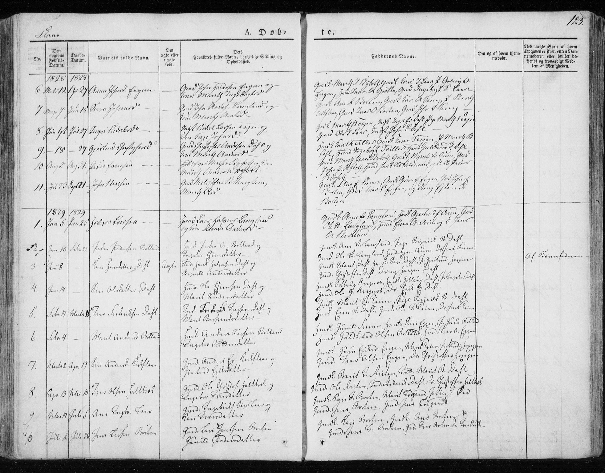 Ministerialprotokoller, klokkerbøker og fødselsregistre - Sør-Trøndelag, AV/SAT-A-1456/691/L1069: Parish register (official) no. 691A04, 1826-1841, p. 123