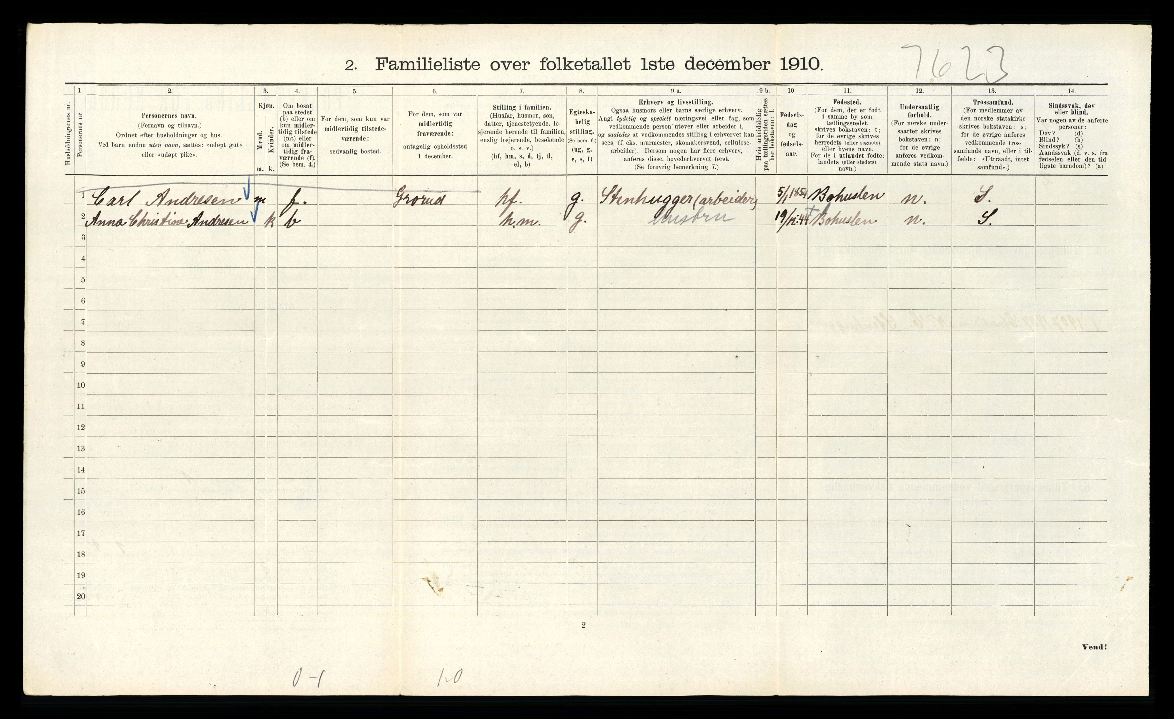 RA, 1910 census for Kristiania, 1910, p. 50748