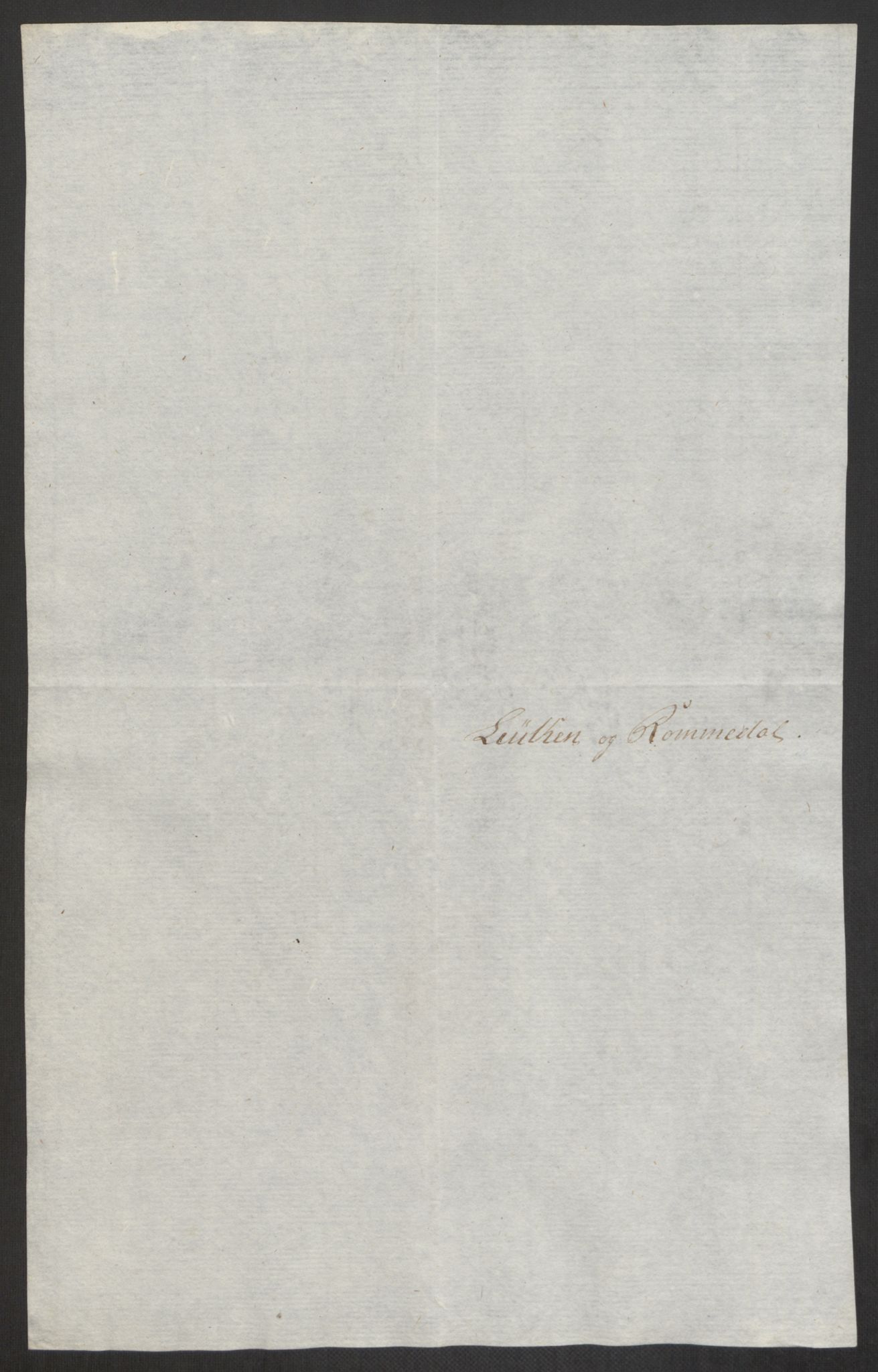 Forsvaret, Den norske kvesthuskasse/krigshospitalkasse, AV/RA-RAFA-1887/F/Fa/L0017: Innkomne brev:, 1782-1807, p. 453