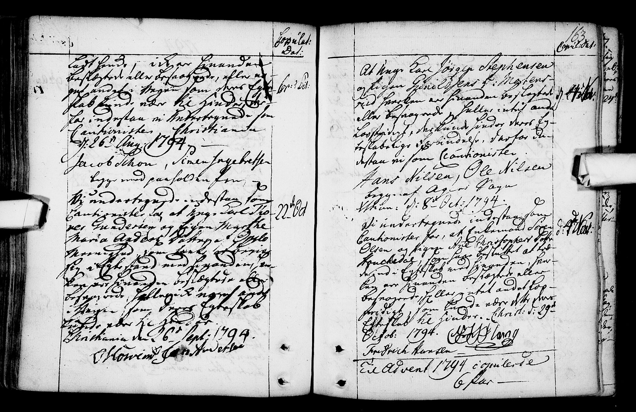 Gamlebyen prestekontor Kirkebøker, AV/SAO-A-10884/F/Fa/L0001: Parish register (official) no. 1, 1734-1818, p. 163