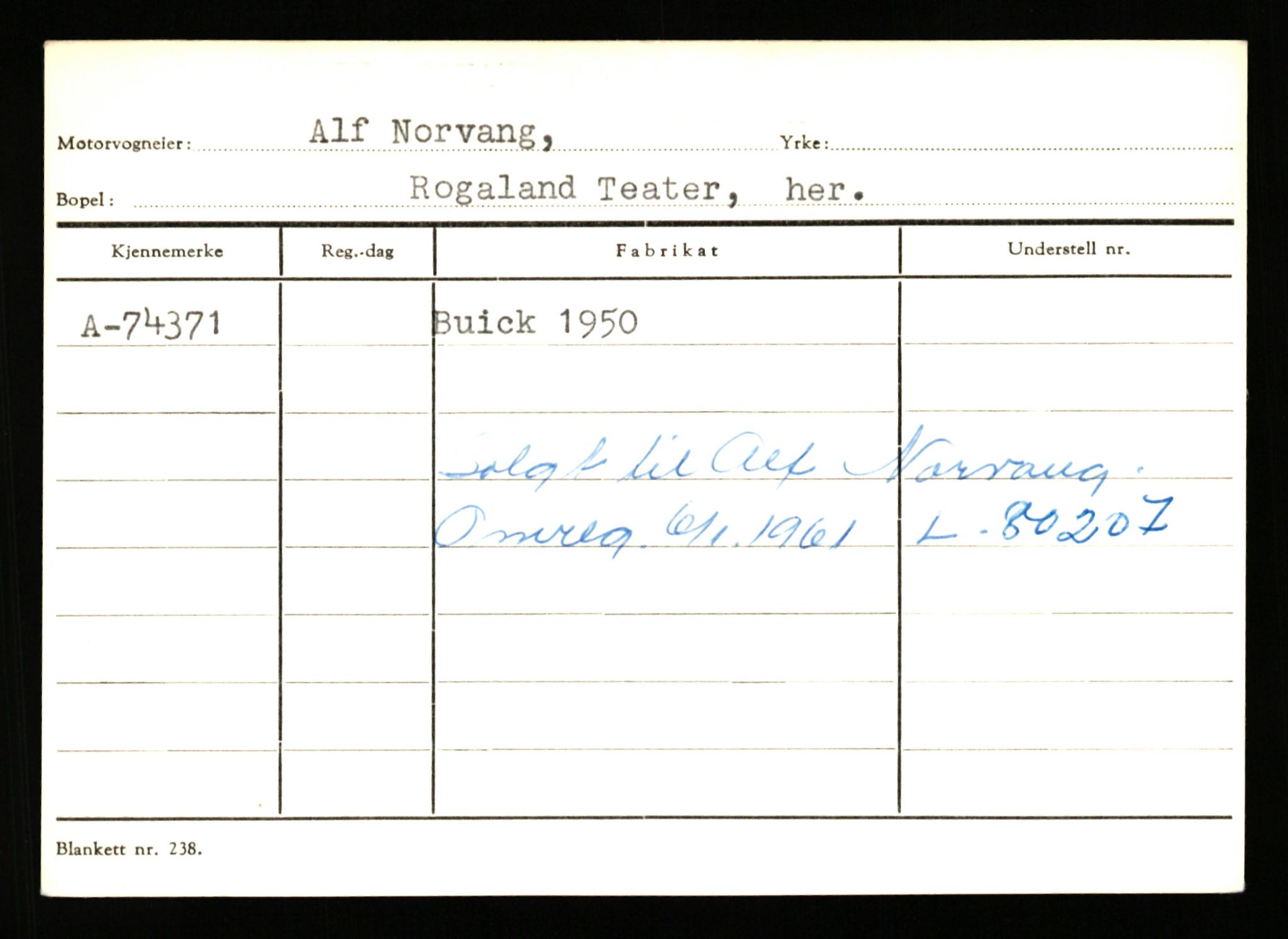 Stavanger trafikkstasjon, AV/SAST-A-101942/0/G/L0008: Registreringsnummer: 67519 - 84533, 1930-1971, p. 1017