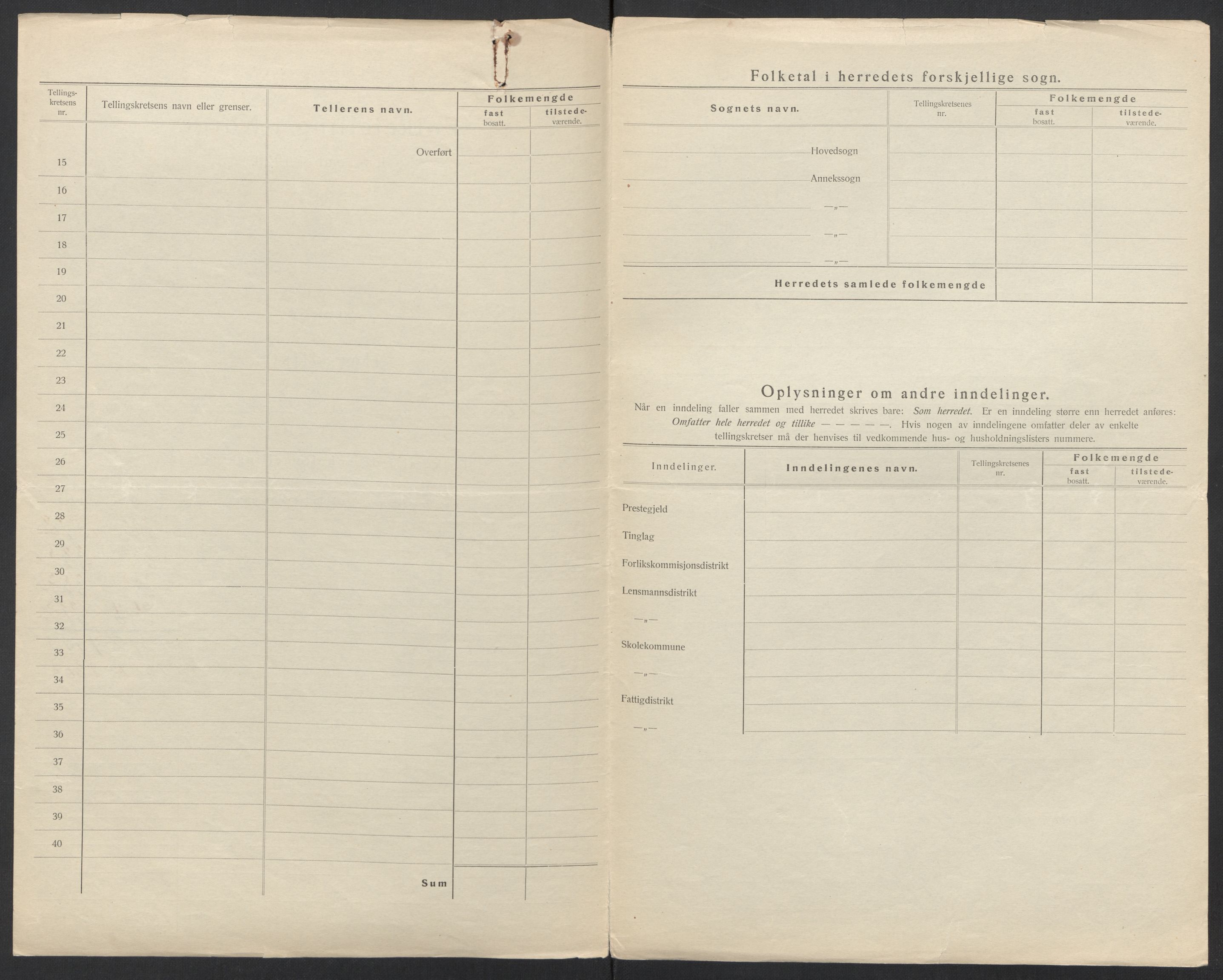 SAT, 1920 census for Moskenes, 1920, p. 4