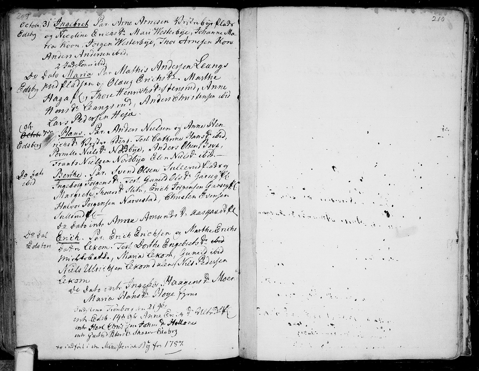 Eidsberg prestekontor Kirkebøker, SAO/A-10905/F/Fa/L0003: Parish register (official) no.  I 3, 1742-1758, p. 209-210