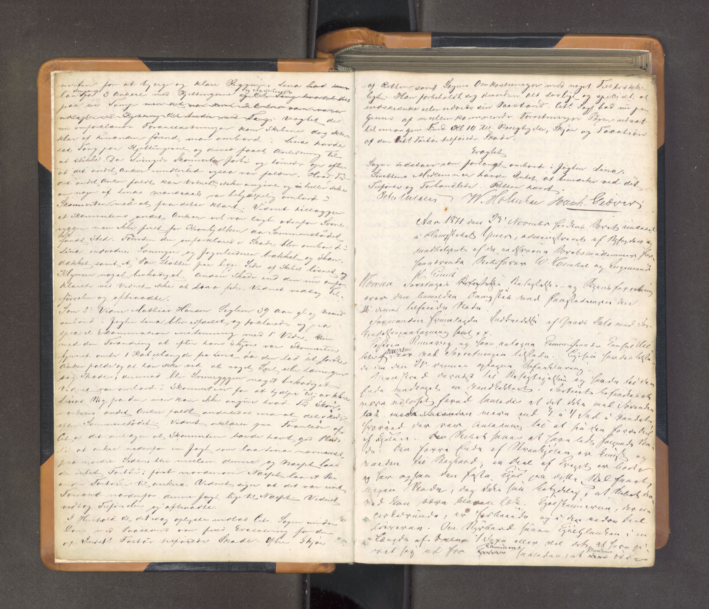 Tromsø byfogd/byrett, AV/SATØ-SATØ-0063/1/F/Fb/L0076: Ekstrarettsprotokoll, 1871-1875, p. 1b-2a