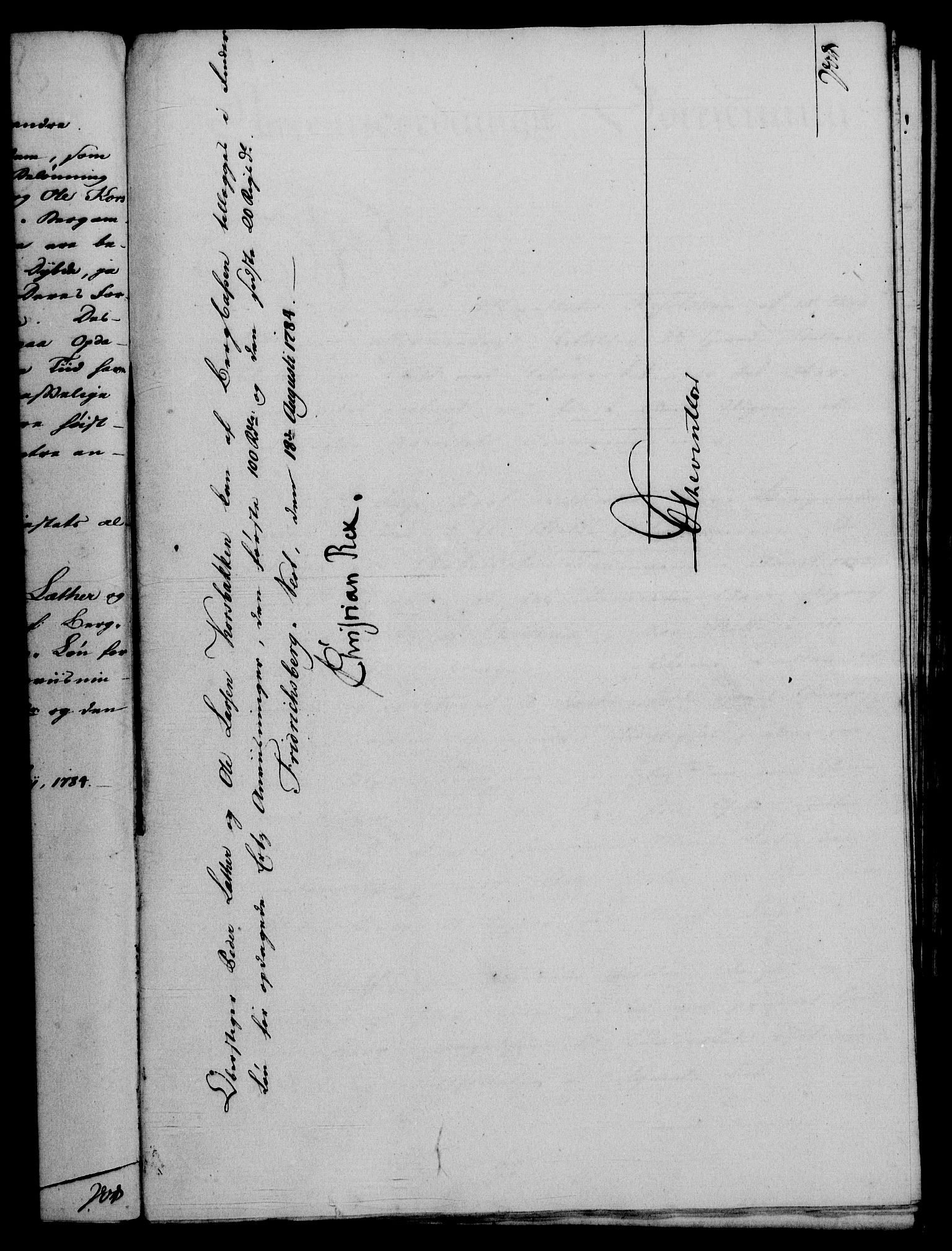 Rentekammeret, Renteskriverkontorene, AV/RA-EA-3115/M/Mf/Mfa/L0006: Resolusjonsprotokoll med register (merket RK 54.6), 1784