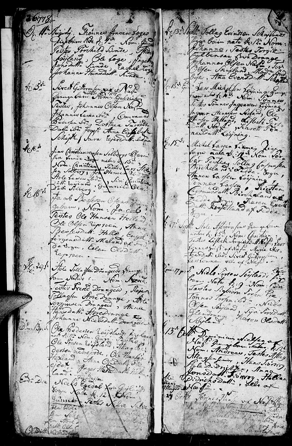 Flekkefjord sokneprestkontor, SAK/1111-0012/F/Fa/Fac/L0001: Parish register (official) no. A 1, 1773-1806, p. 26-27