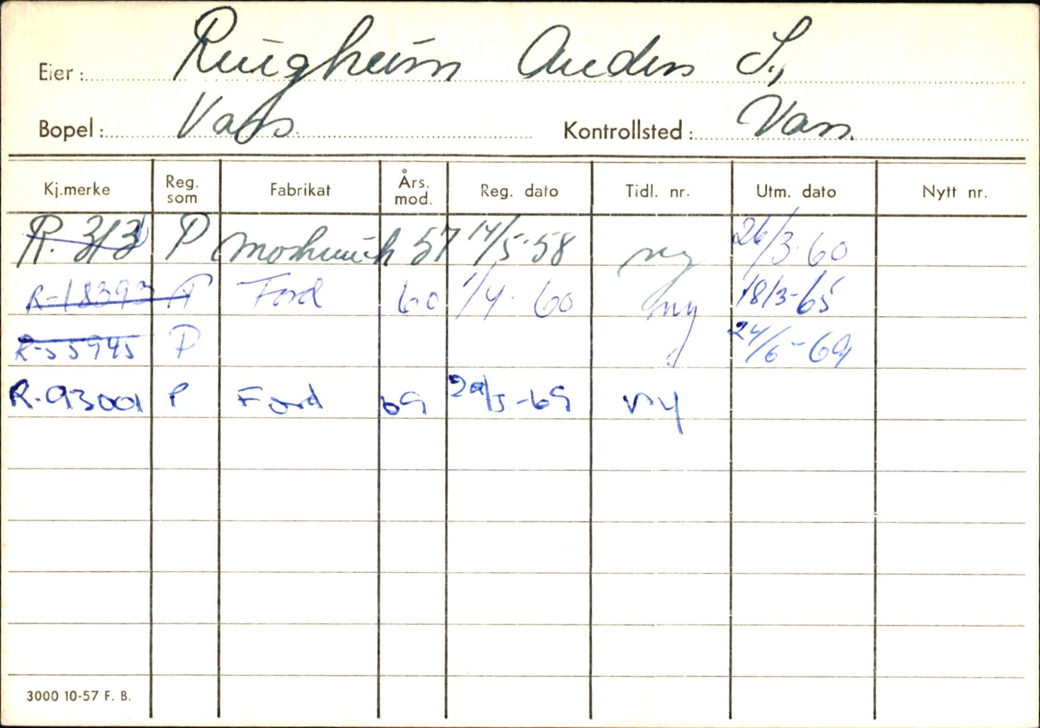 Statens vegvesen, Hordaland vegkontor, AV/SAB-A-5201/2/Ha/L0045: R-eierkort R, 1920-1971, p. 19