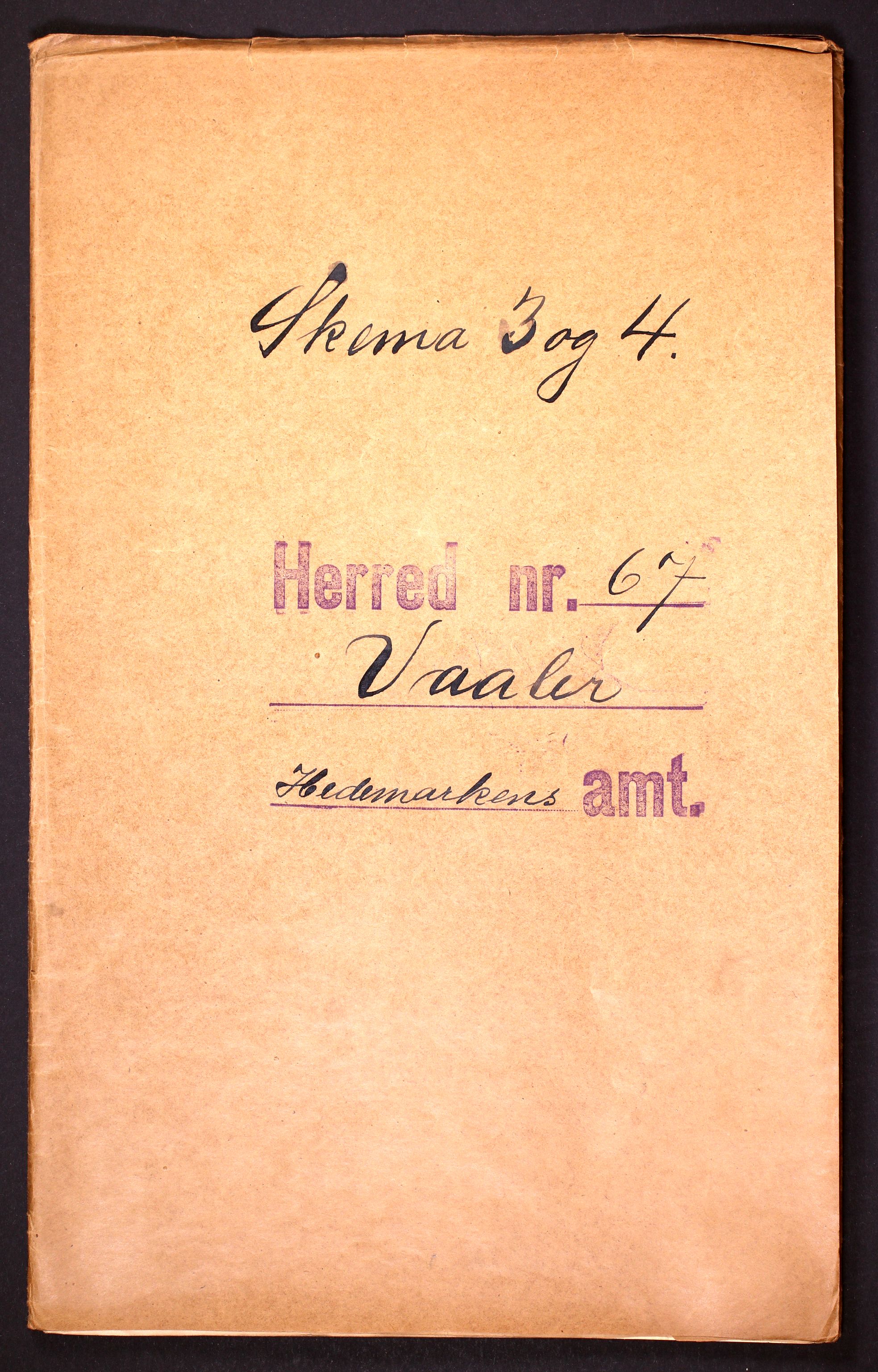 RA, 1910 census for Våler, 1910, p. 1