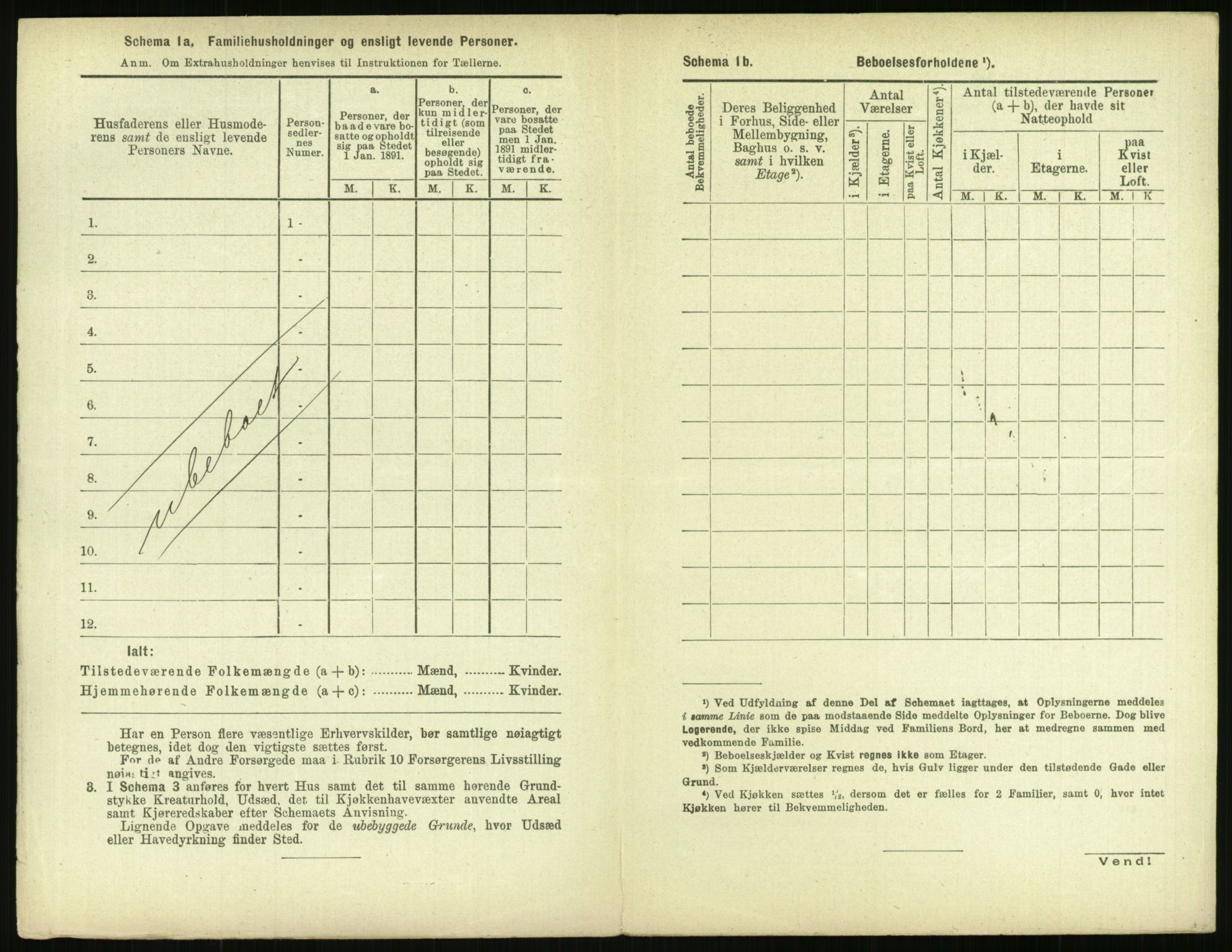 RA, 1891 census for 0301 Kristiania, 1891, p. 39419