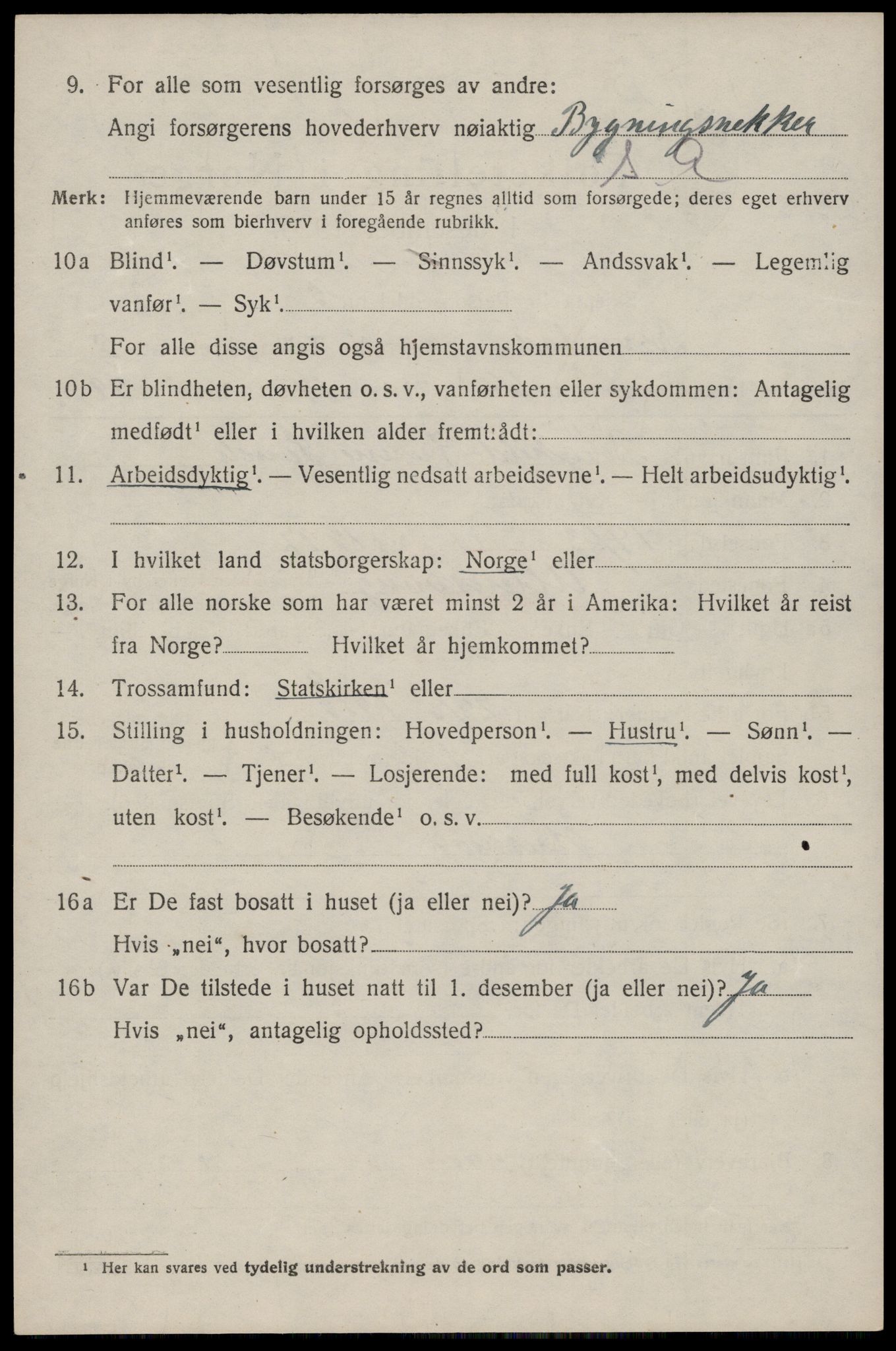 SAST, 1920 census for Torvastad, 1920, p. 4723