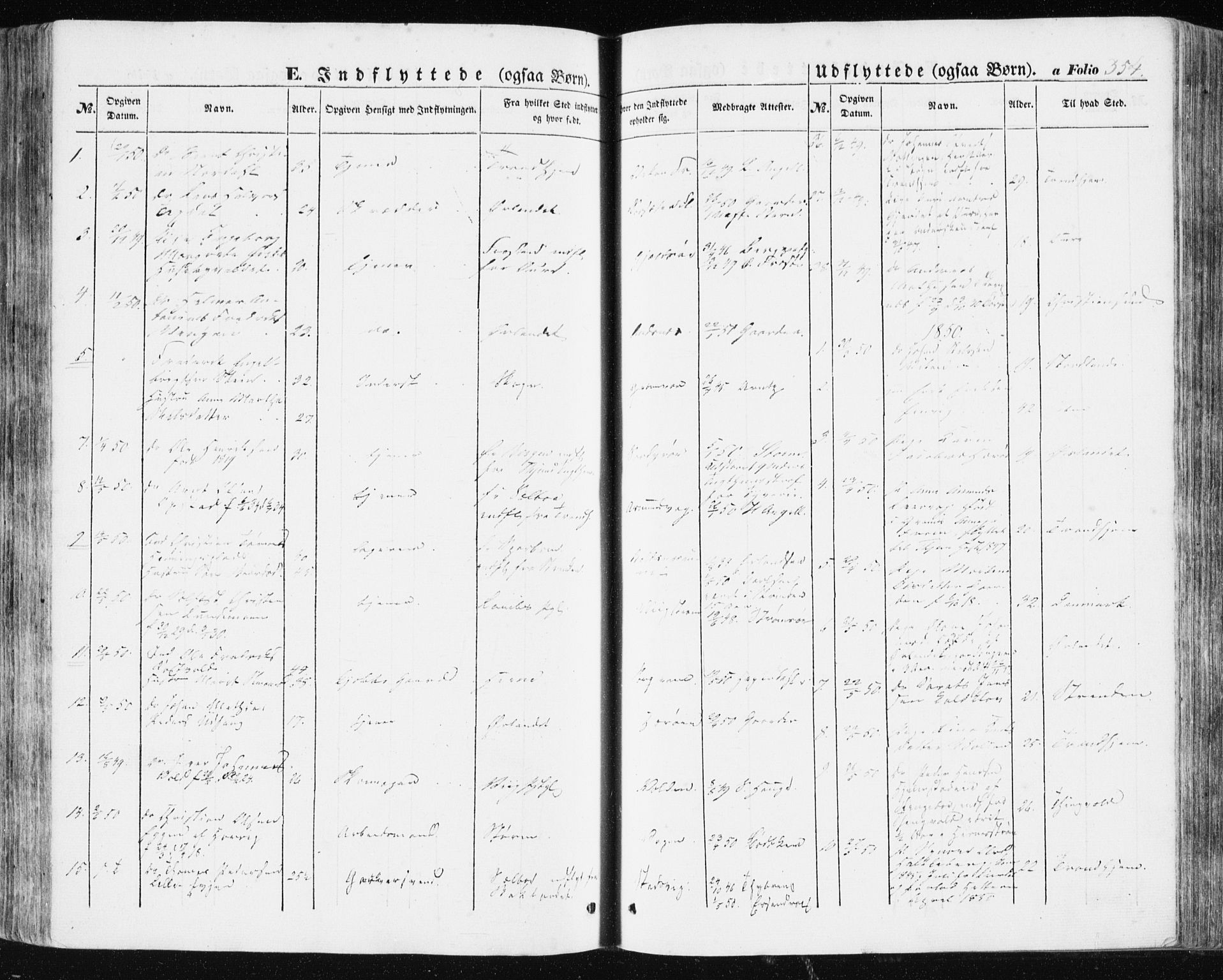 Ministerialprotokoller, klokkerbøker og fødselsregistre - Sør-Trøndelag, SAT/A-1456/634/L0529: Parish register (official) no. 634A05, 1843-1851, p. 354