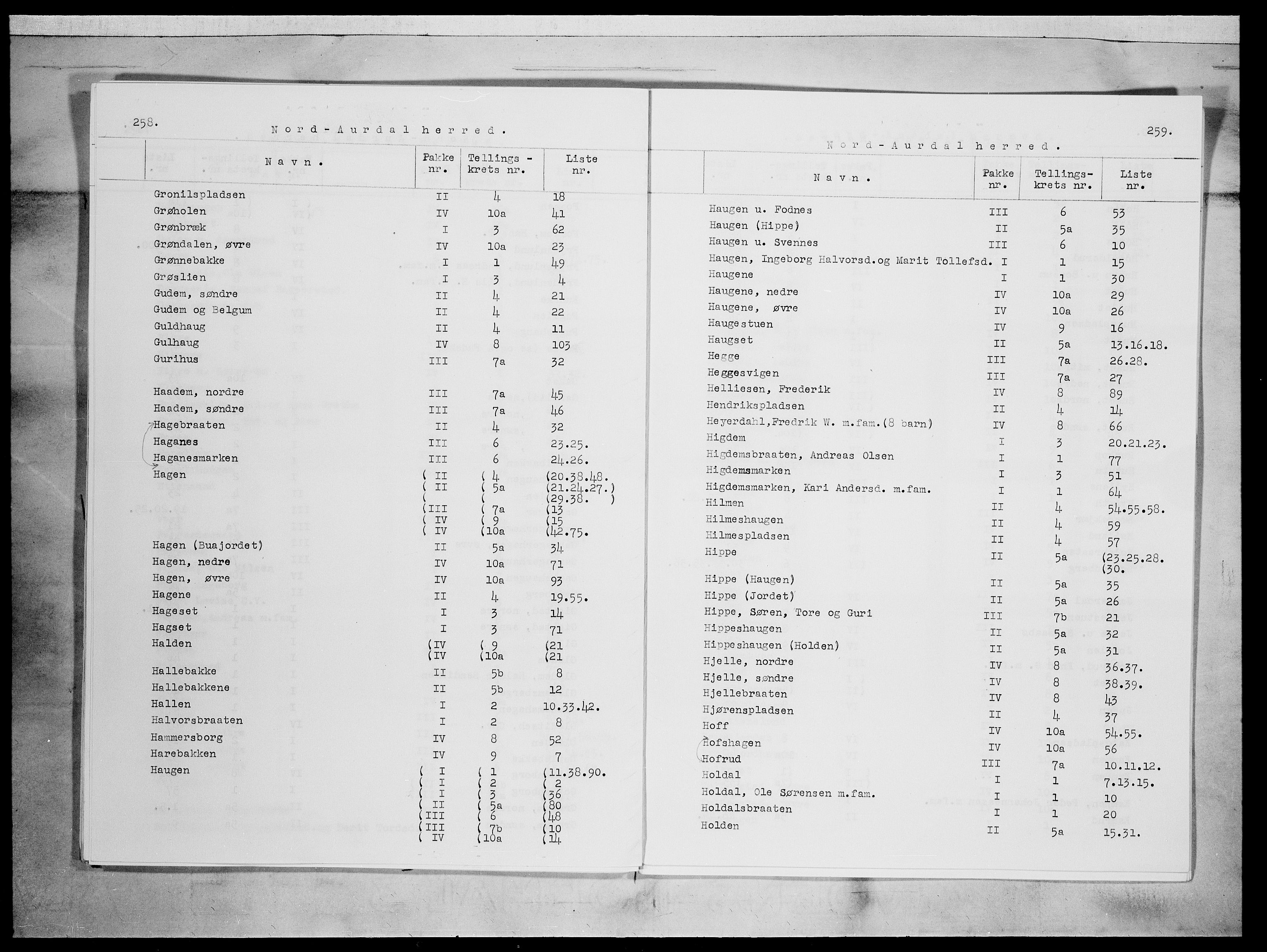 SAH, 1875 census for 0542P Nord-Aurdal, 1875, p. 4