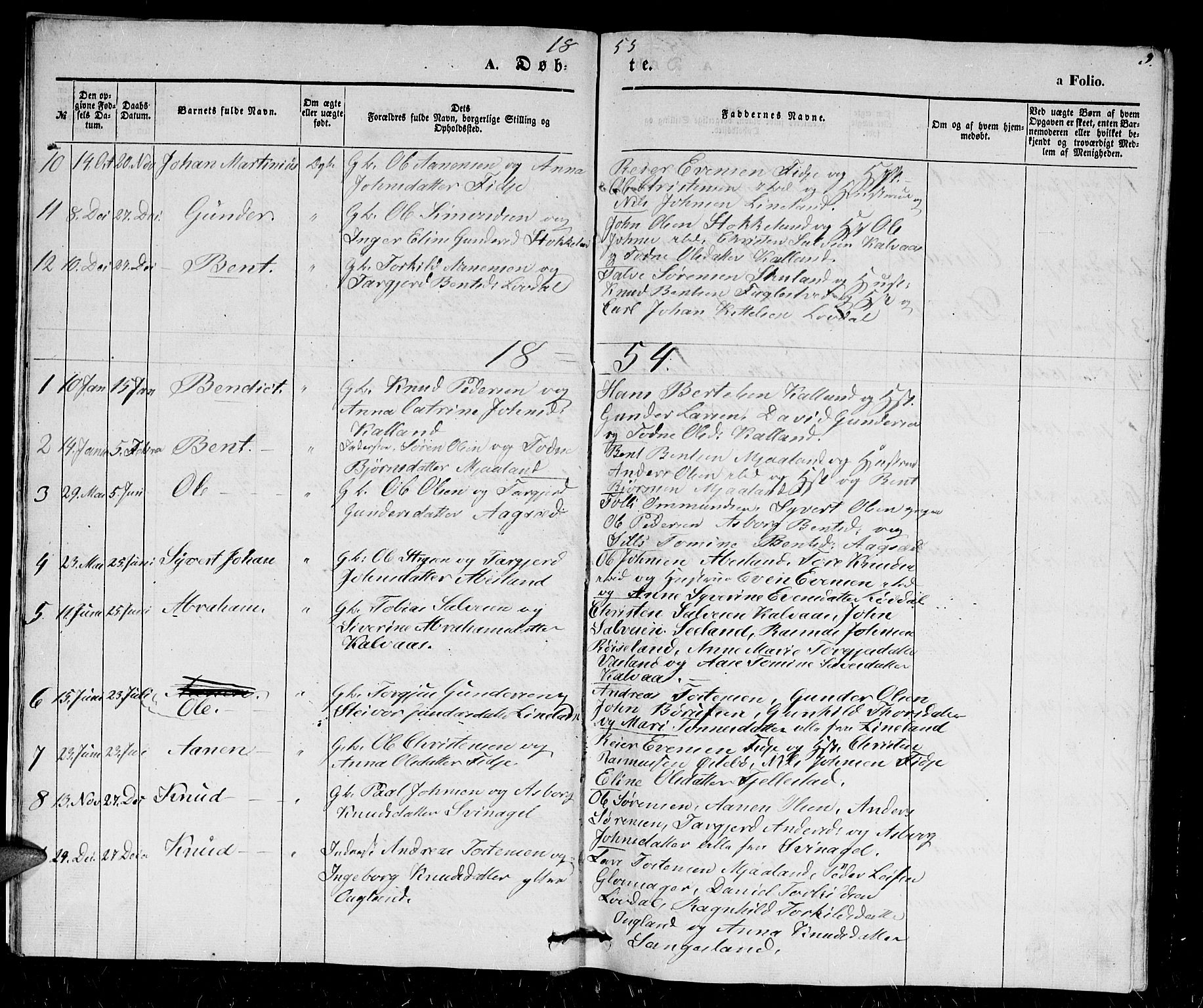 Holum sokneprestkontor, SAK/1111-0022/F/Fb/Fbb/L0002: Parish register (copy) no. B 2, 1847-1874, p. 9