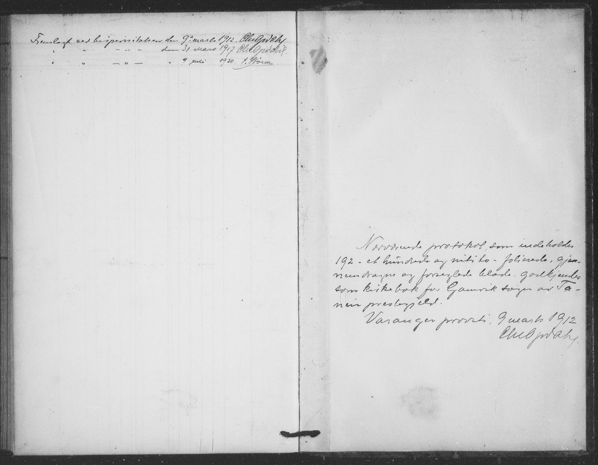 Tana sokneprestkontor, SATØ/S-1334/H/Ha/L0008kirke: Parish register (official) no. 8, 1908-1920