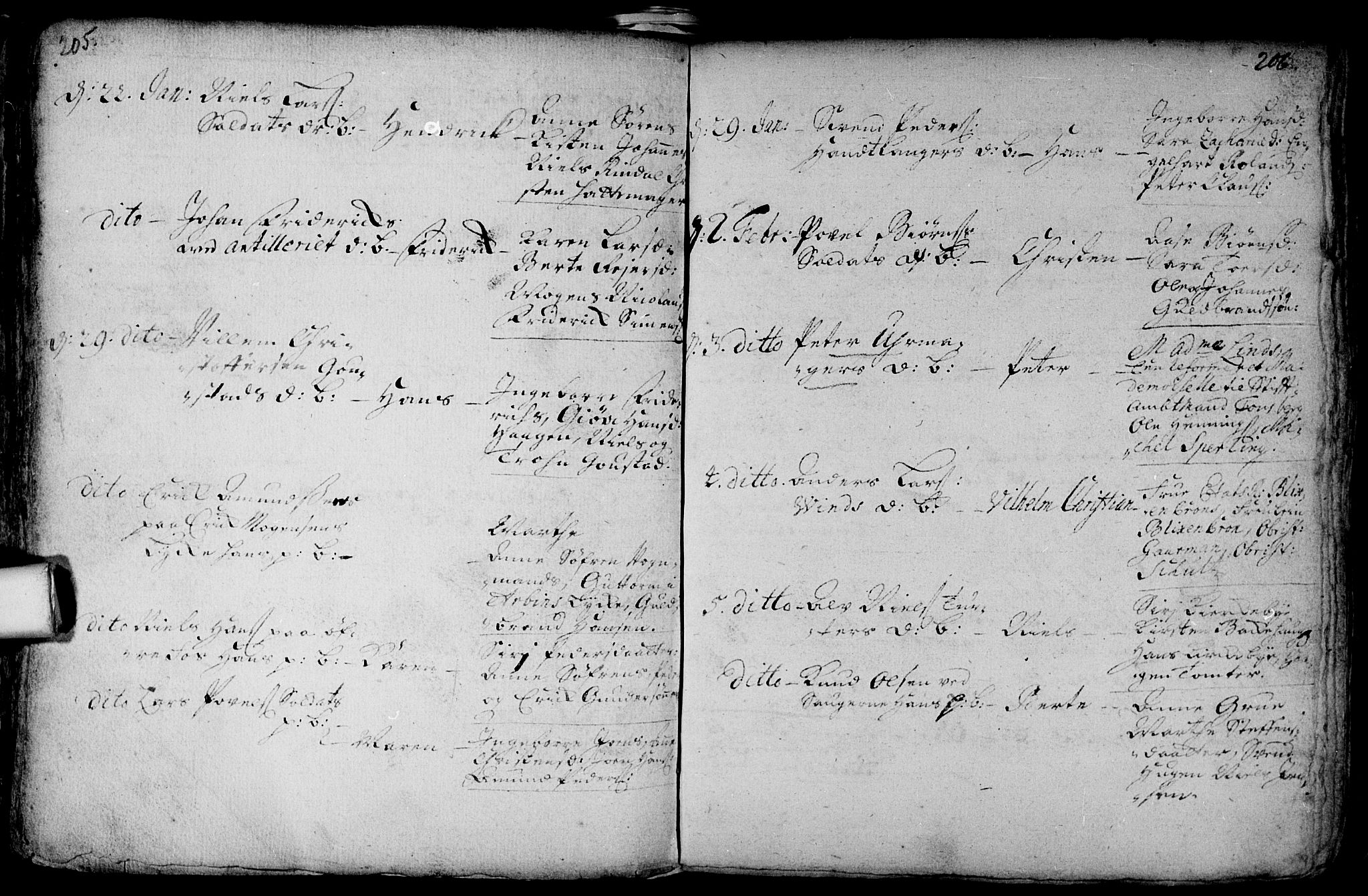 Aker prestekontor kirkebøker, AV/SAO-A-10861/F/L0002: Parish register (official) no. 2, 1714-1720, p. 205-206