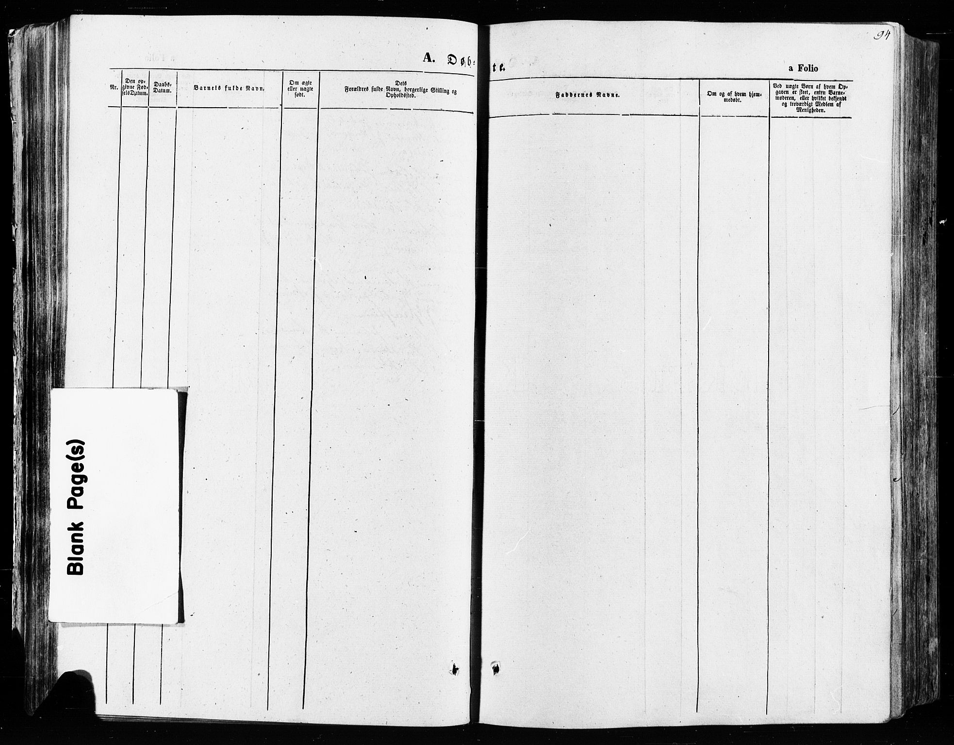 Vågå prestekontor, SAH/PREST-076/H/Ha/Haa/L0007: Parish register (official) no. 7 /1, 1872-1886, p. 94