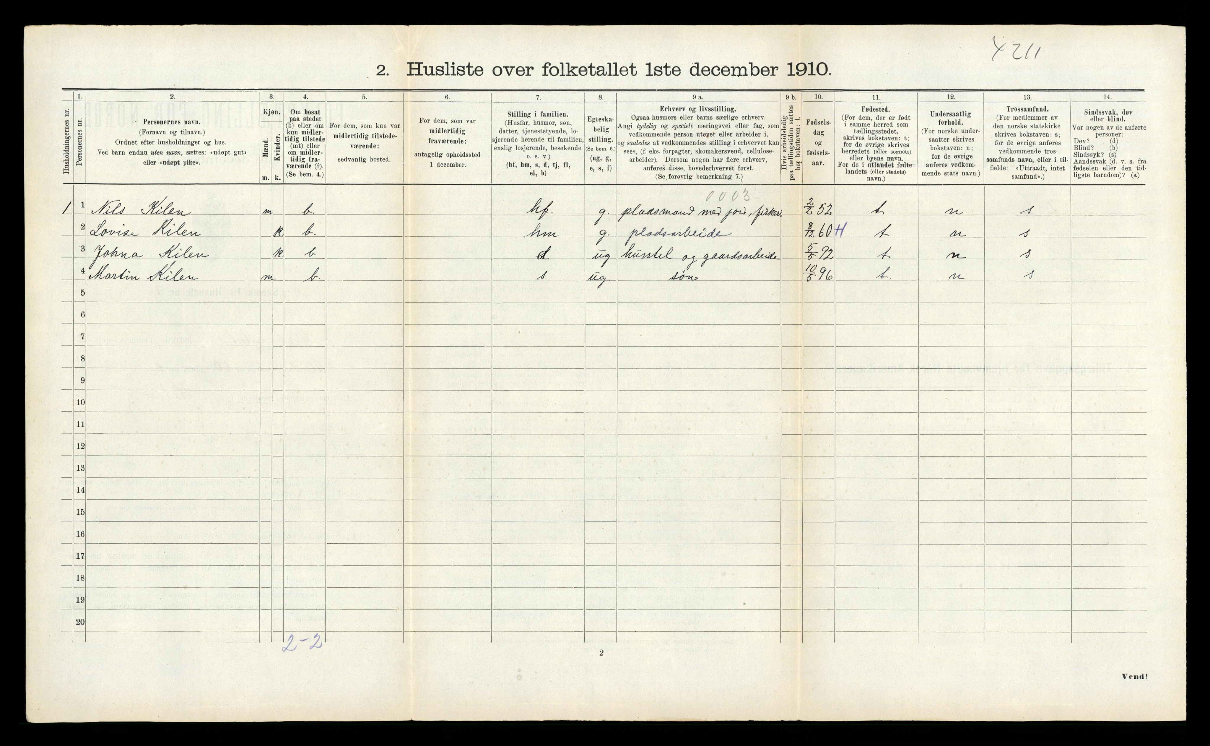 RA, 1910 census for Ørland, 1910, p. 76