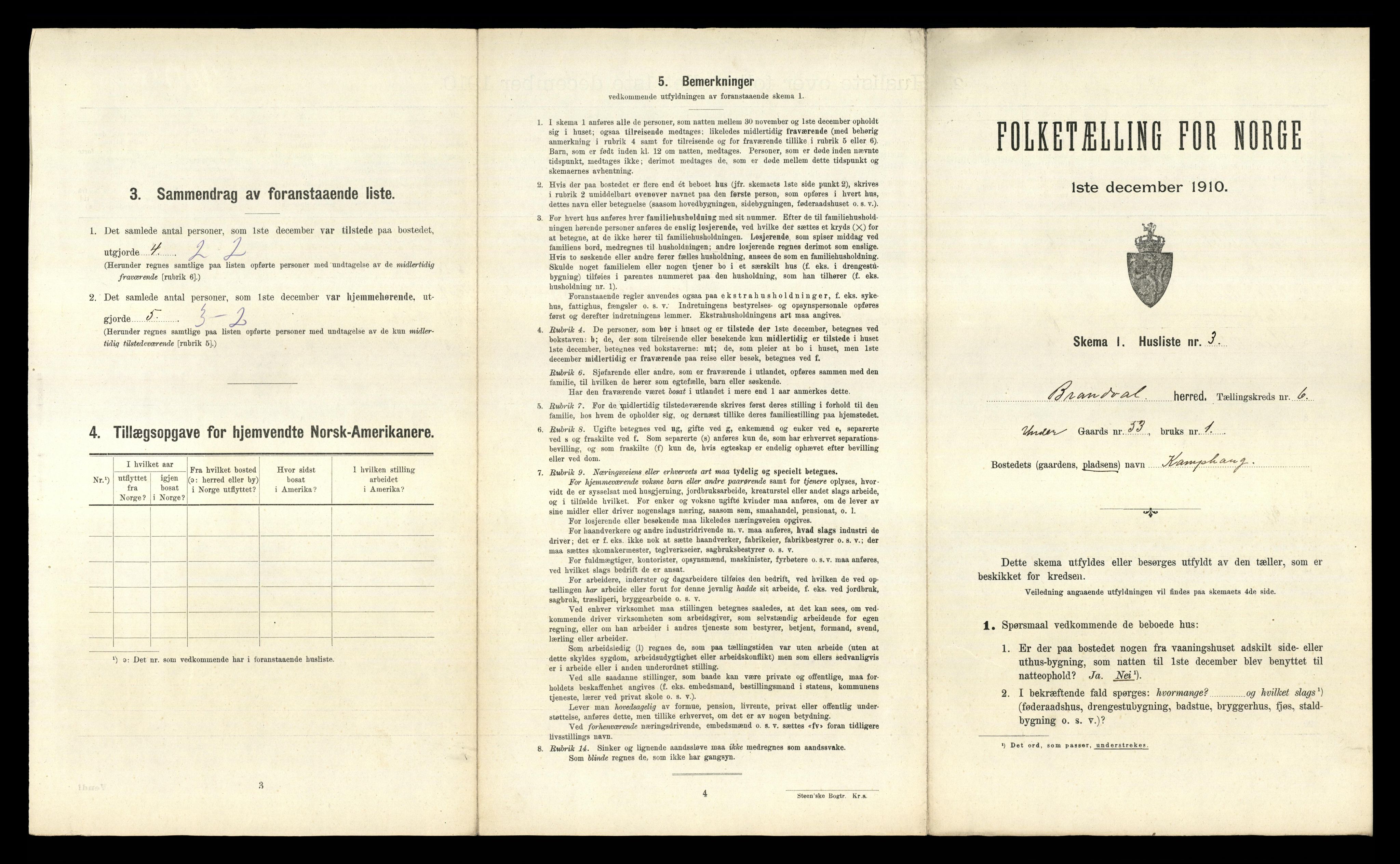 RA, 1910 census for Brandval, 1910, p. 759