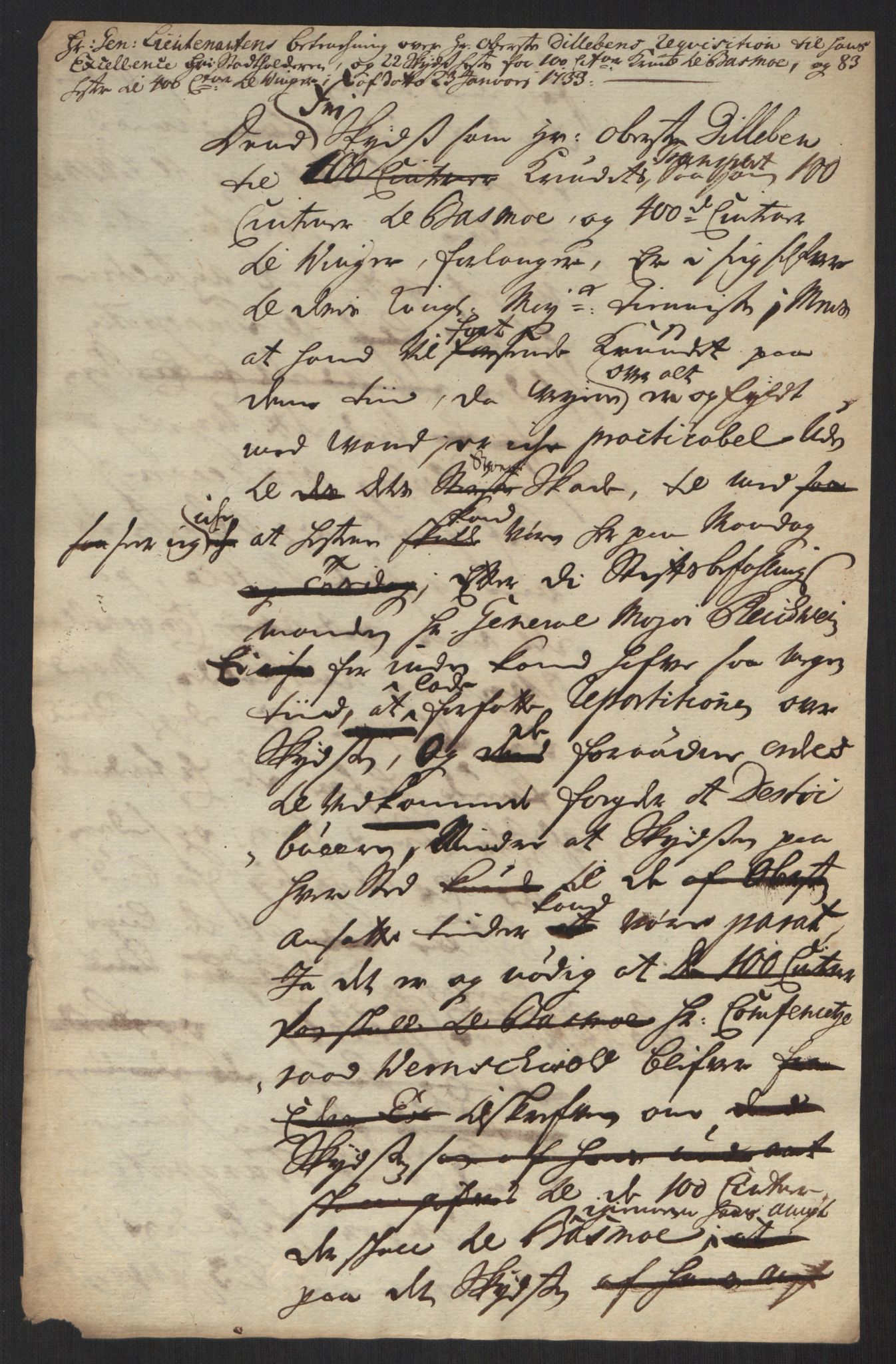 Kommanderende general (KG I) med Det norske krigsdirektorium, AV/RA-EA-5419/B/L0013: Kommanderende generals konsepter, 1730-1733, p. 565