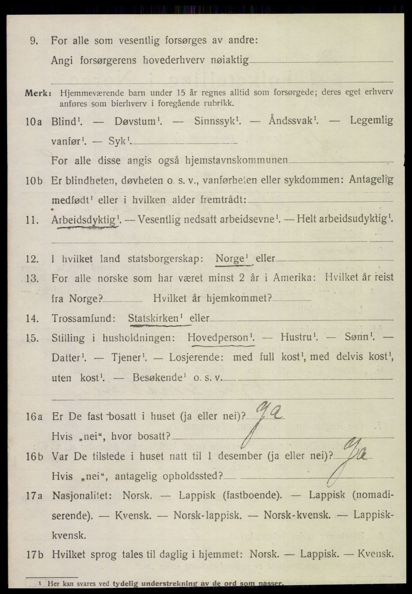 SAT, 1920 census for Hegra, 1920, p. 6221