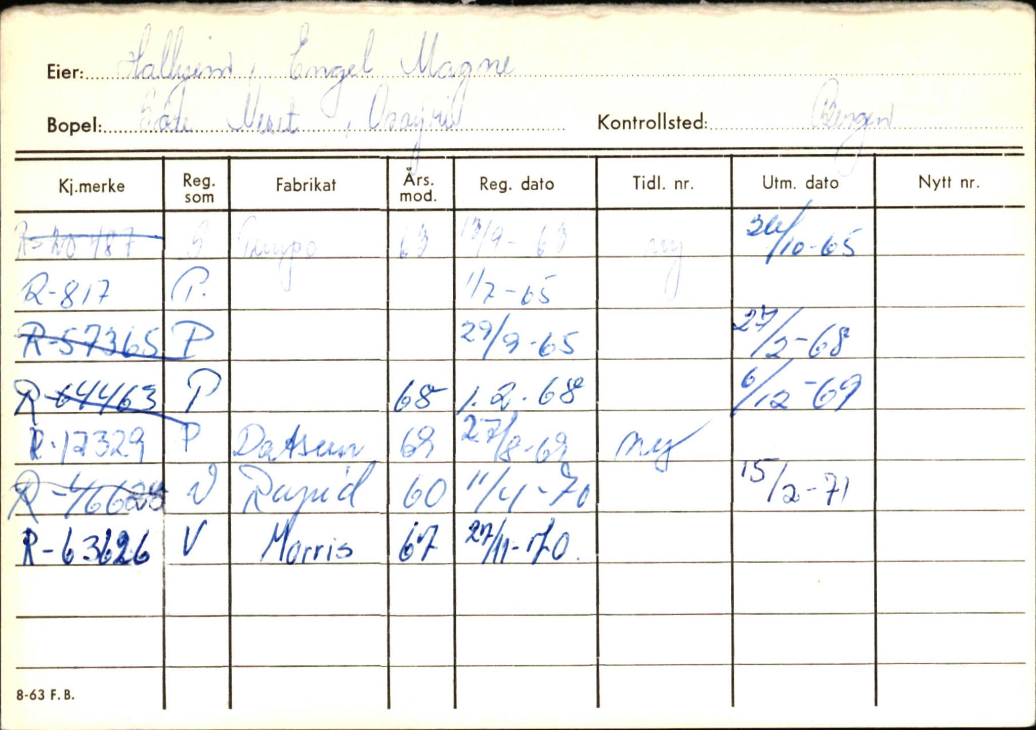 Statens vegvesen, Hordaland vegkontor, AV/SAB-A-5201/2/Ha/L0018: R-eierkort H, 1920-1971, p. 72