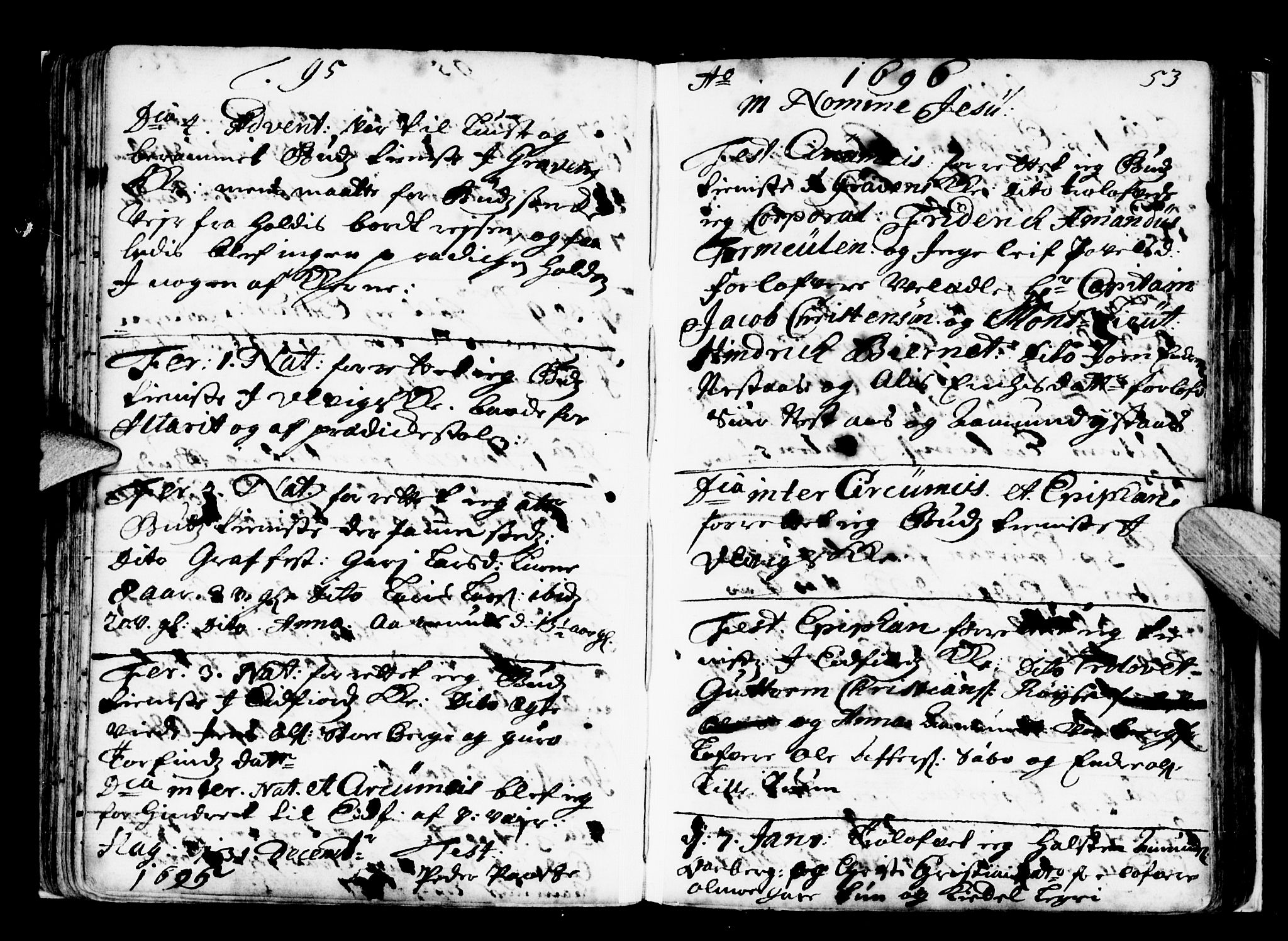 Ulvik sokneprestembete, SAB/A-78801/H/Haa: Parish register (official) no. A 2, 1689-1706, p. 53