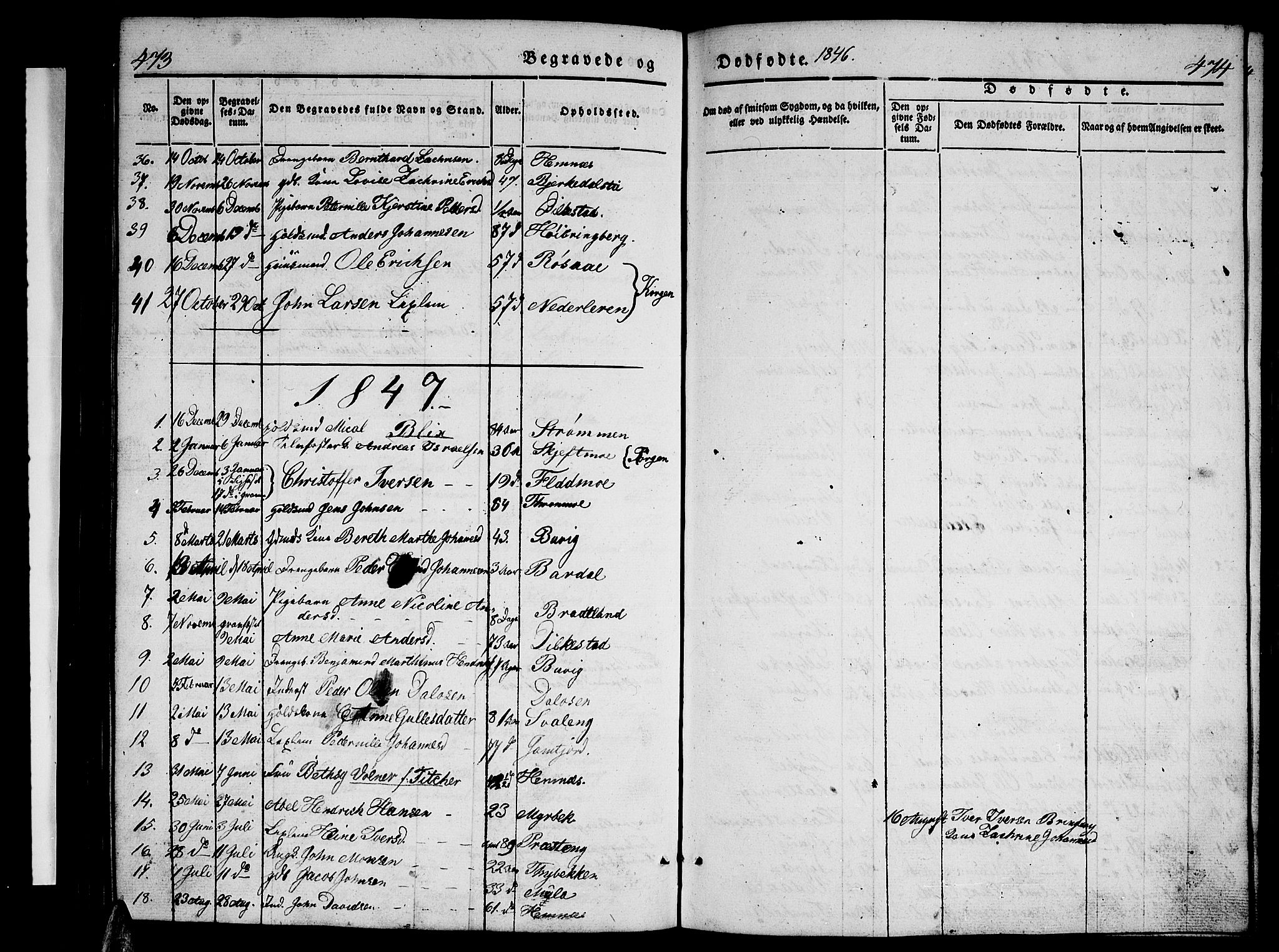 Ministerialprotokoller, klokkerbøker og fødselsregistre - Nordland, AV/SAT-A-1459/825/L0364: Parish register (copy) no. 825C01, 1841-1863, p. 473-474