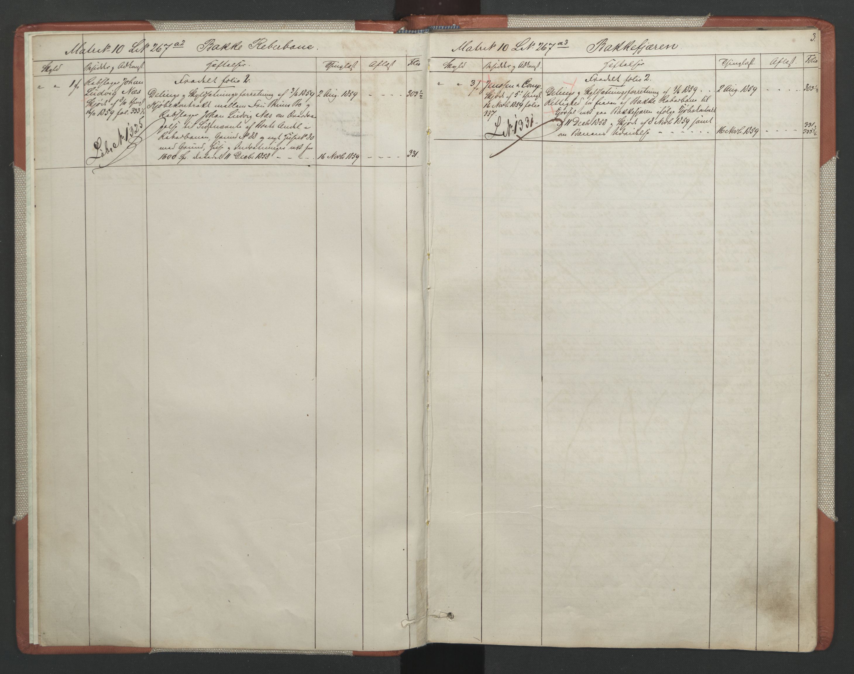 Trondheim byfogd, AV/SAT-A-0003/1/2/2A/L0015: Mortgage register no. NB / 2A 15, 1864-1868, p. 3