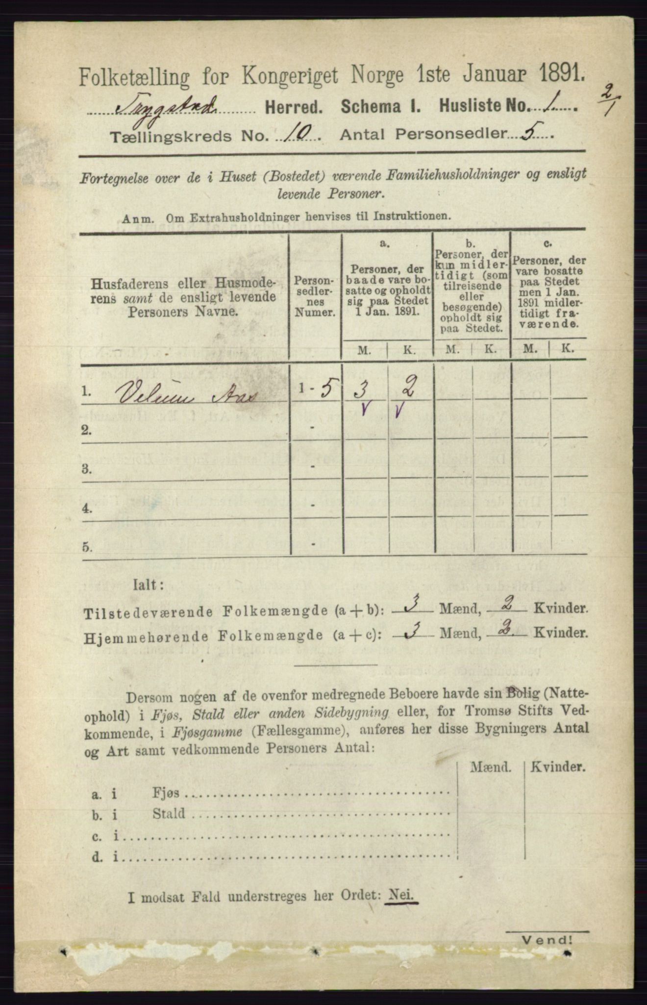 RA, 1891 Census for 0122 Trøgstad, 1891, p. 4231