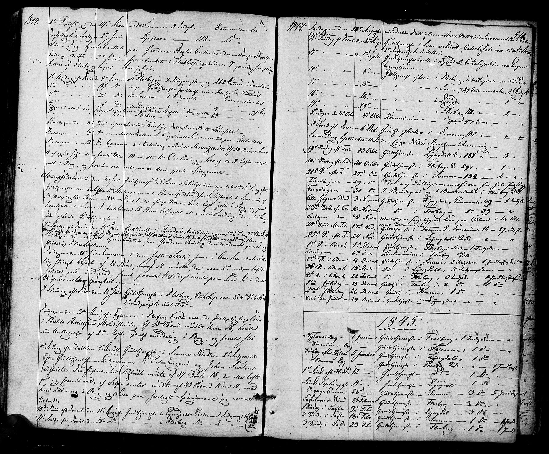 Flesberg kirkebøker, SAKO/A-18/F/Fa/L0006: Parish register (official) no. I 6, 1834-1860, p. 514