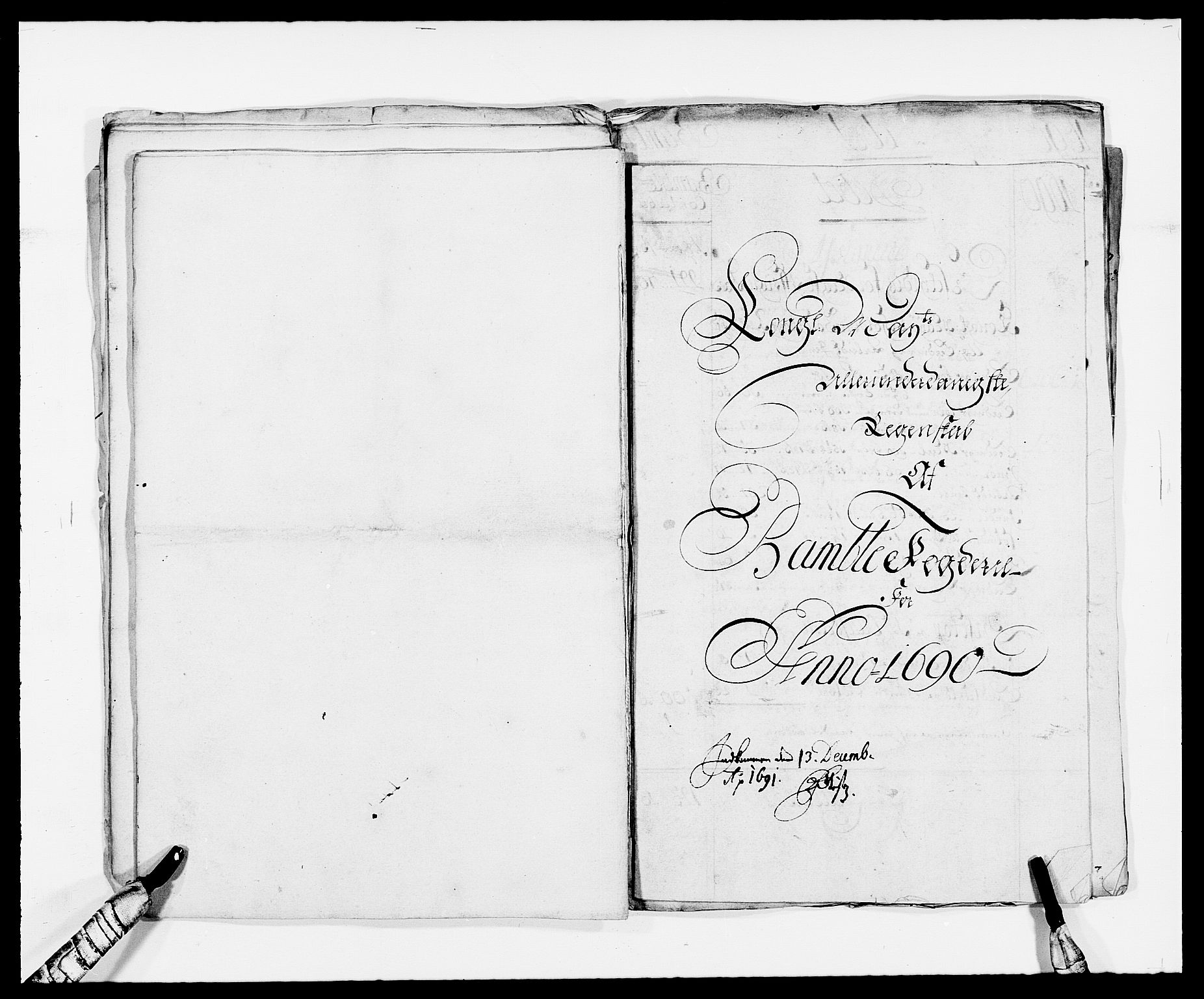 Rentekammeret inntil 1814, Reviderte regnskaper, Fogderegnskap, RA/EA-4092/R34/L2050: Fogderegnskap Bamble, 1688-1691, p. 19