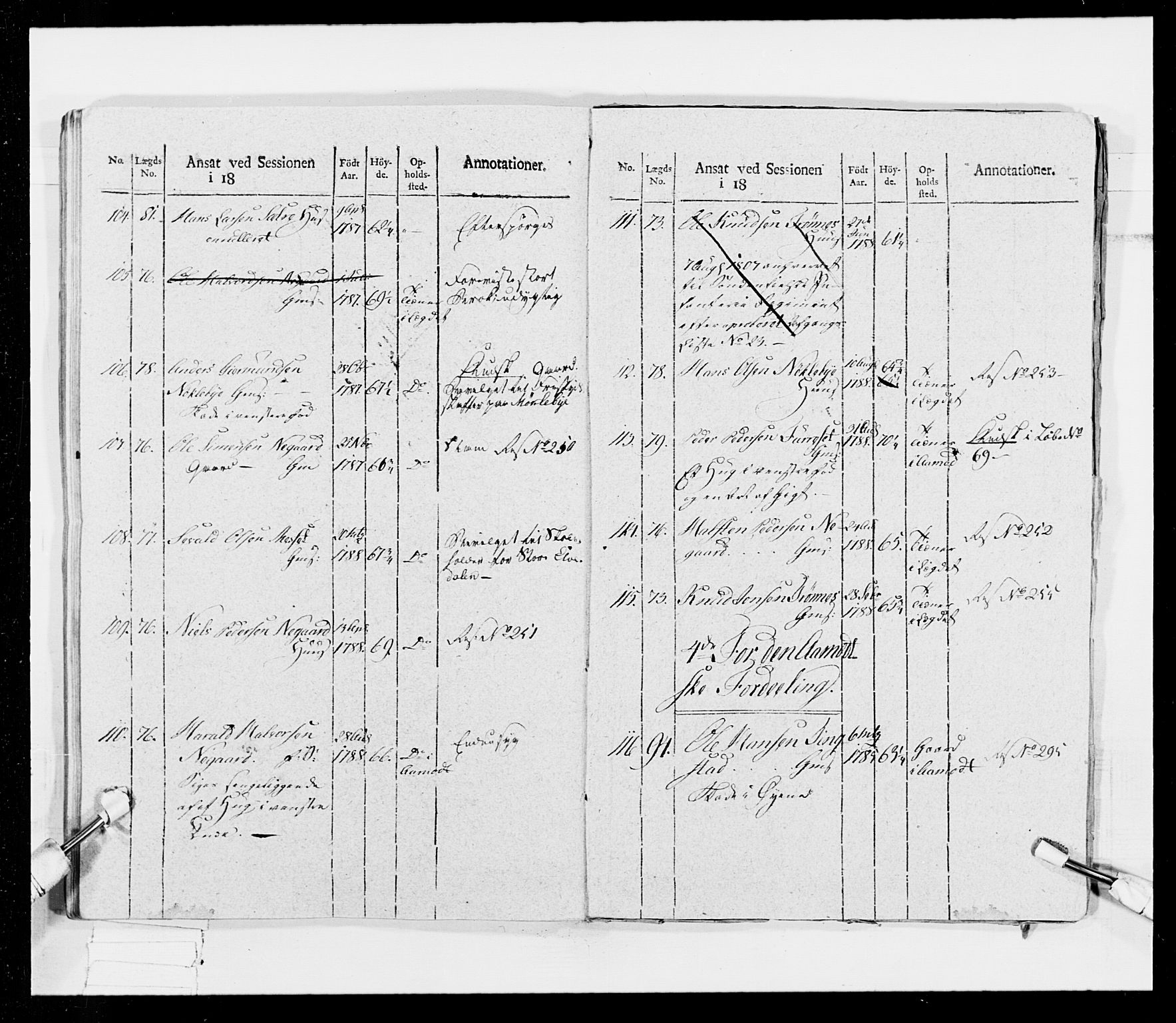 Generalitets- og kommissariatskollegiet, Det kongelige norske kommissariatskollegium, RA/EA-5420/E/Eh/L0026: Skiløperkompaniene, 1805-1810, p. 447