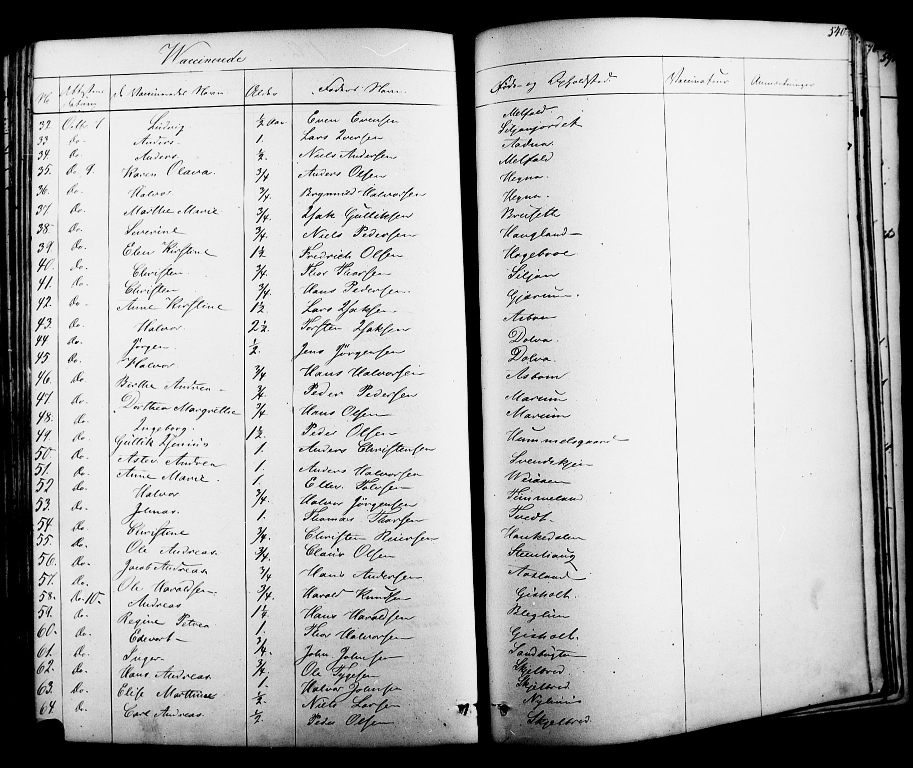 Solum kirkebøker, AV/SAKO-A-306/F/Fa/L0006: Parish register (official) no. I 6, 1844-1855, p. 540