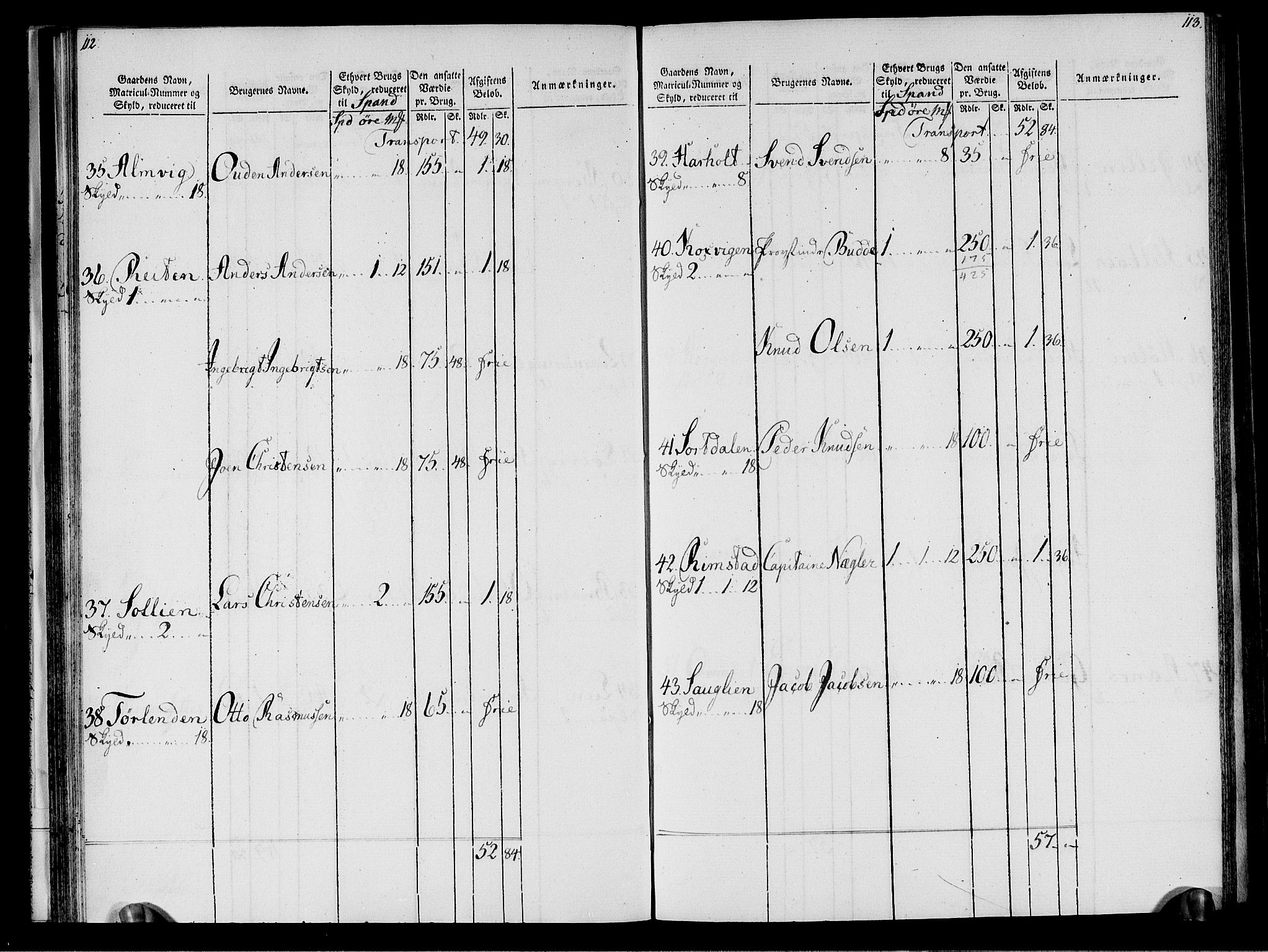 Rentekammeret inntil 1814, Realistisk ordnet avdeling, AV/RA-EA-4070/N/Ne/Nea/L0133: Nordmøre fogderi. Oppebørselsregister, 1803, p. 59