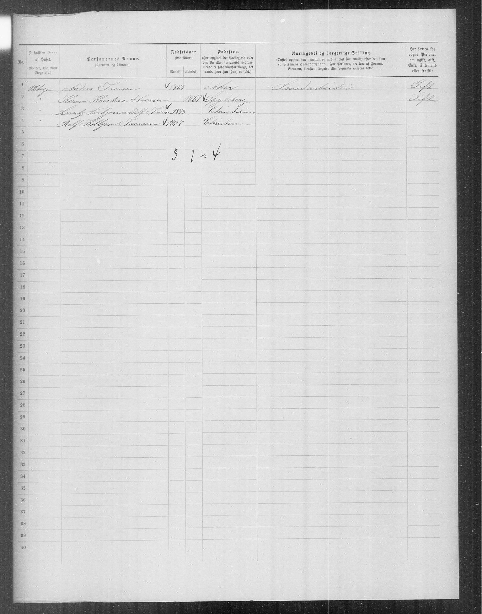 OBA, Municipal Census 1899 for Kristiania, 1899, p. 13627