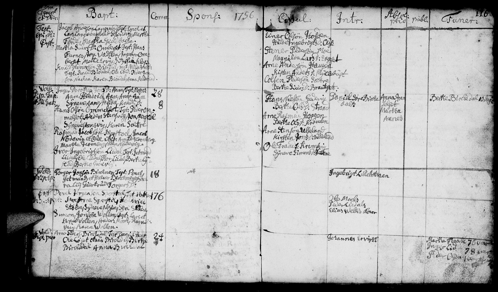 Ministerialprotokoller, klokkerbøker og fødselsregistre - Møre og Romsdal, AV/SAT-A-1454/511/L0135: Parish register (official) no. 511A02, 1741-1760, p. 116