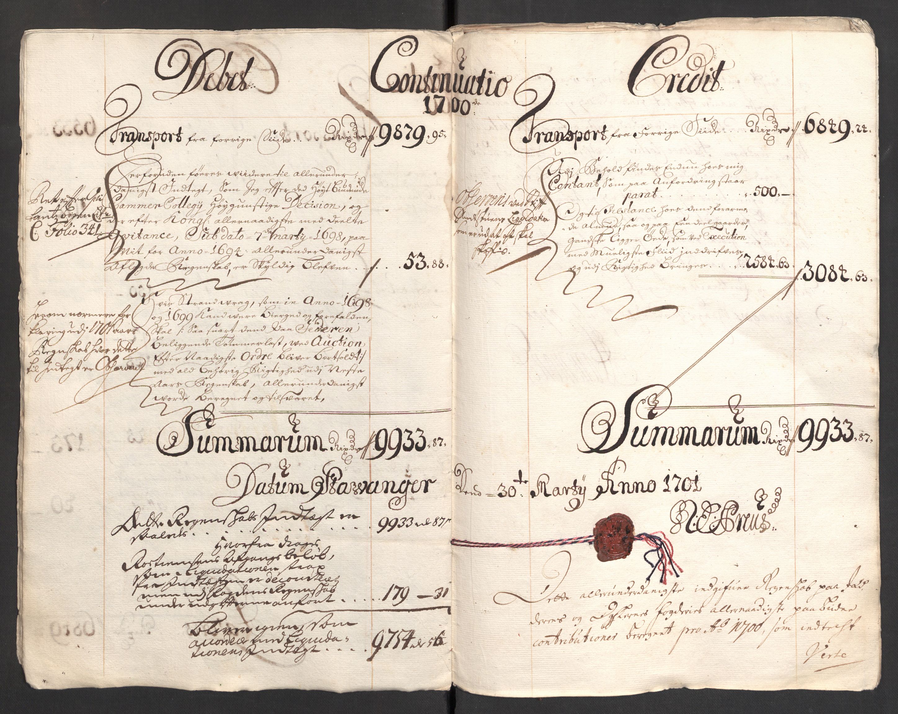 Rentekammeret inntil 1814, Reviderte regnskaper, Fogderegnskap, AV/RA-EA-4092/R46/L2731: Fogderegnskap Jæren og Dalane, 1700-1702, p. 10