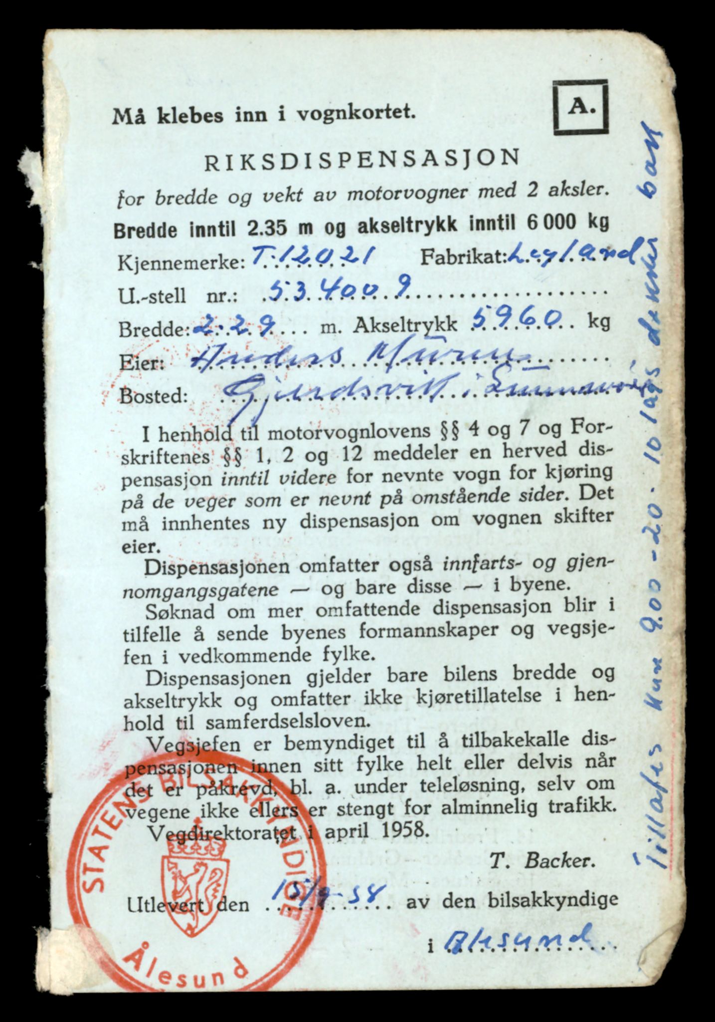 Møre og Romsdal vegkontor - Ålesund trafikkstasjon, AV/SAT-A-4099/F/Fe/L0032: Registreringskort for kjøretøy T 11997 - T 12149, 1927-1998, p. 791