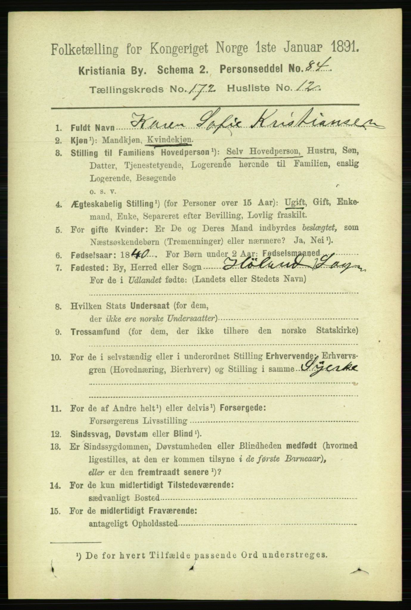 RA, 1891 census for 0301 Kristiania, 1891, p. 102269