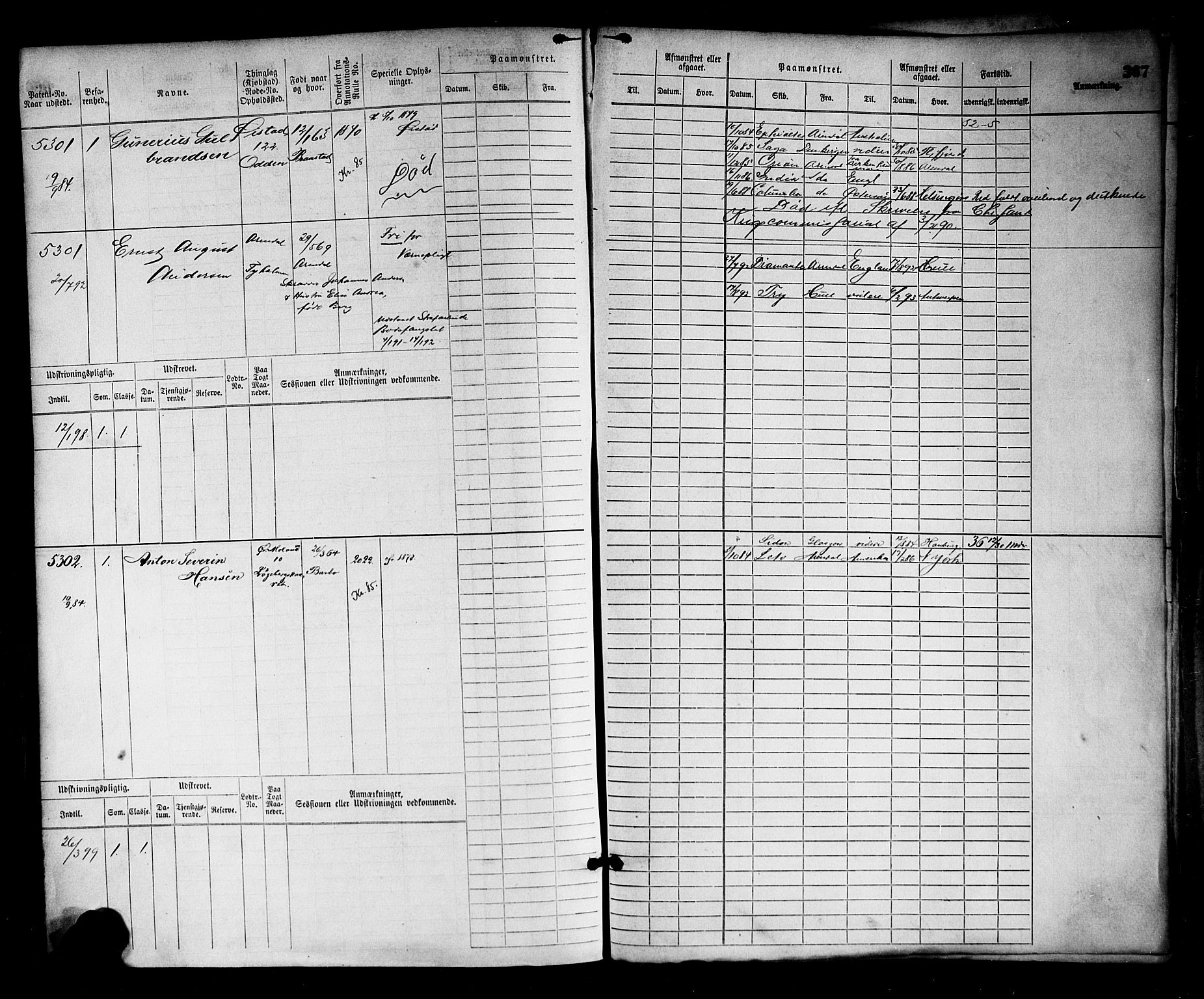 Arendal mønstringskrets, SAK/2031-0012/F/Fb/L0016: Hovedrulle nr 4569-5322, S-14, 1879-1900, p. 379