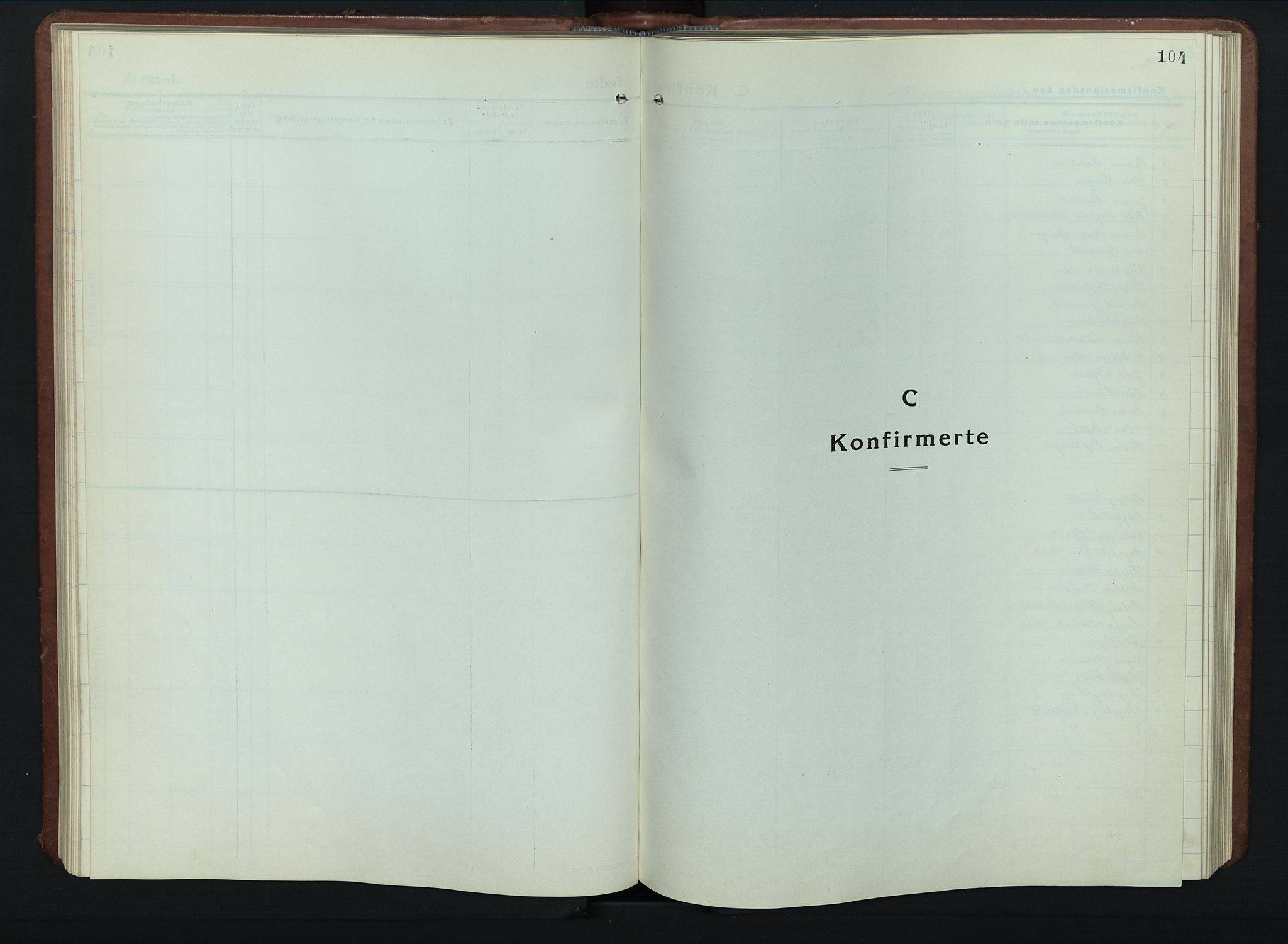 Vestre Gausdal prestekontor, SAH/PREST-094/H/Ha/Hab/L0005: Parish register (copy) no. 5, 1926-1955, p. 104