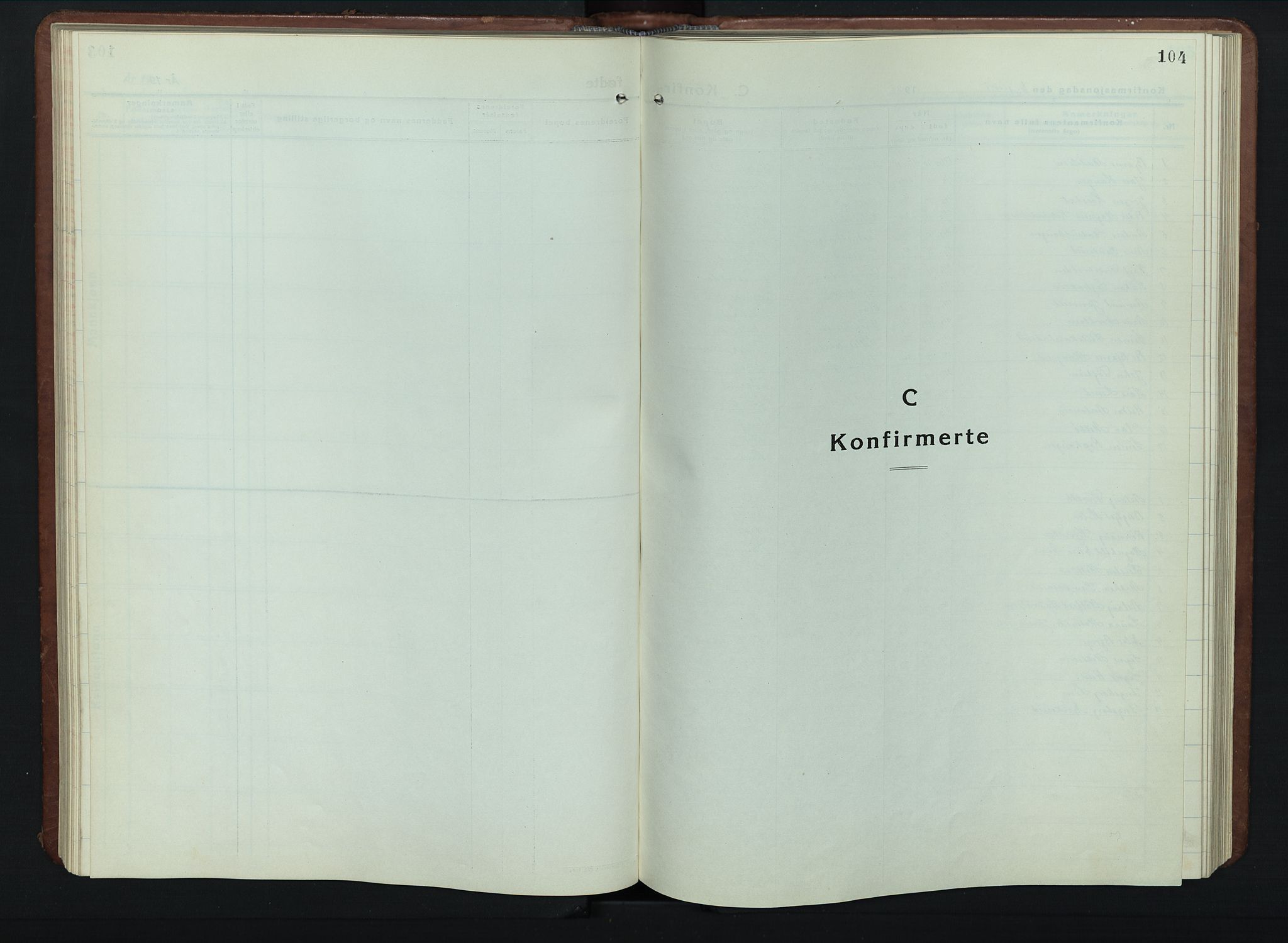 Vestre Gausdal prestekontor, AV/SAH-PREST-094/H/Ha/Hab/L0005: Parish register (copy) no. 5, 1926-1955, p. 104