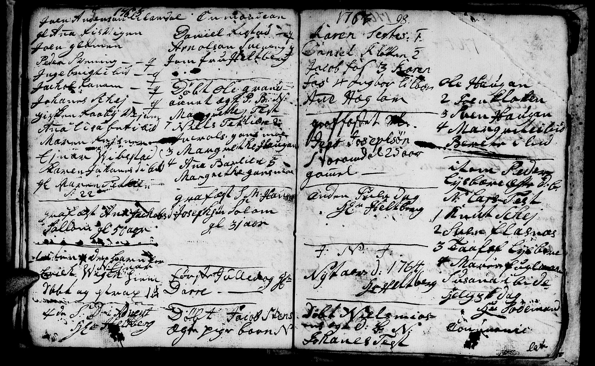 Ministerialprotokoller, klokkerbøker og fødselsregistre - Nord-Trøndelag, SAT/A-1458/764/L0543: Parish register (official) no. 764A03, 1758-1765, p. 98