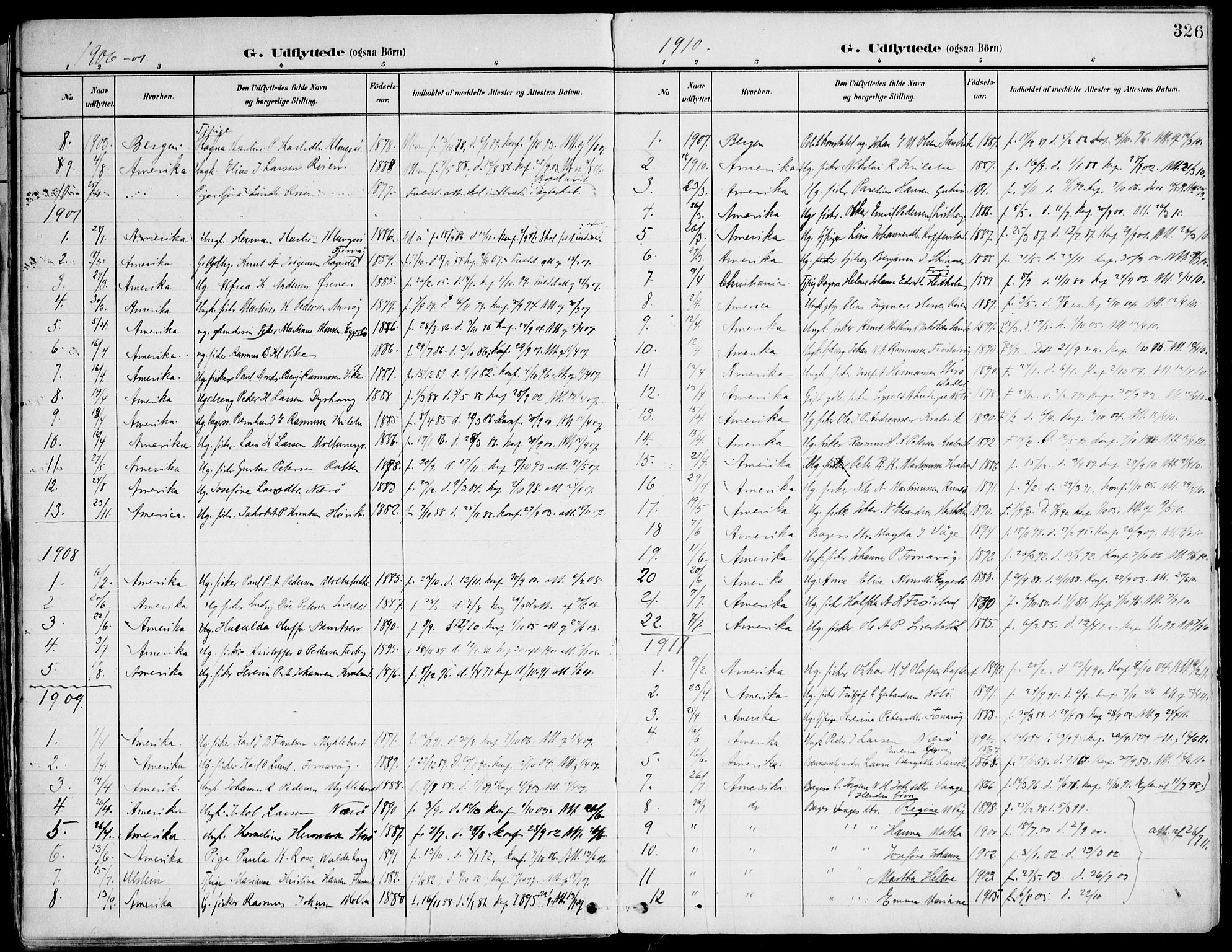 Ministerialprotokoller, klokkerbøker og fødselsregistre - Møre og Romsdal, SAT/A-1454/507/L0075: Parish register (official) no. 507A10, 1901-1920, p. 326
