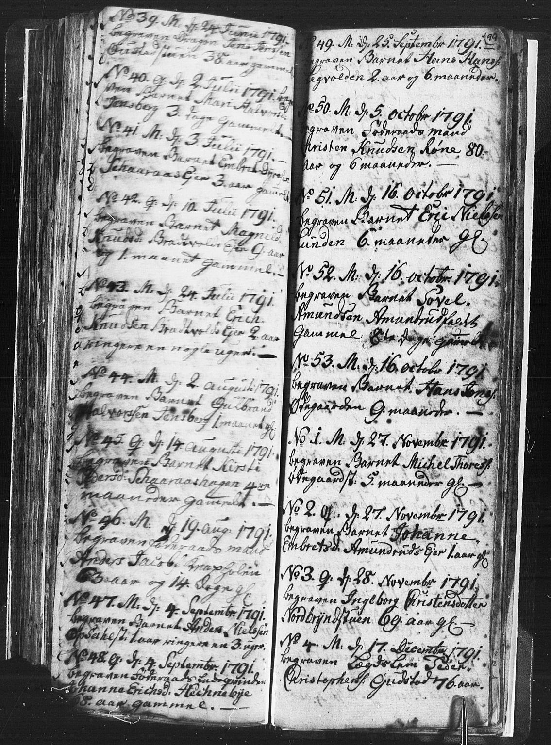 Romedal prestekontor, AV/SAH-PREST-004/L/L0001: Parish register (copy) no. 1, 1785-1794, p. 99